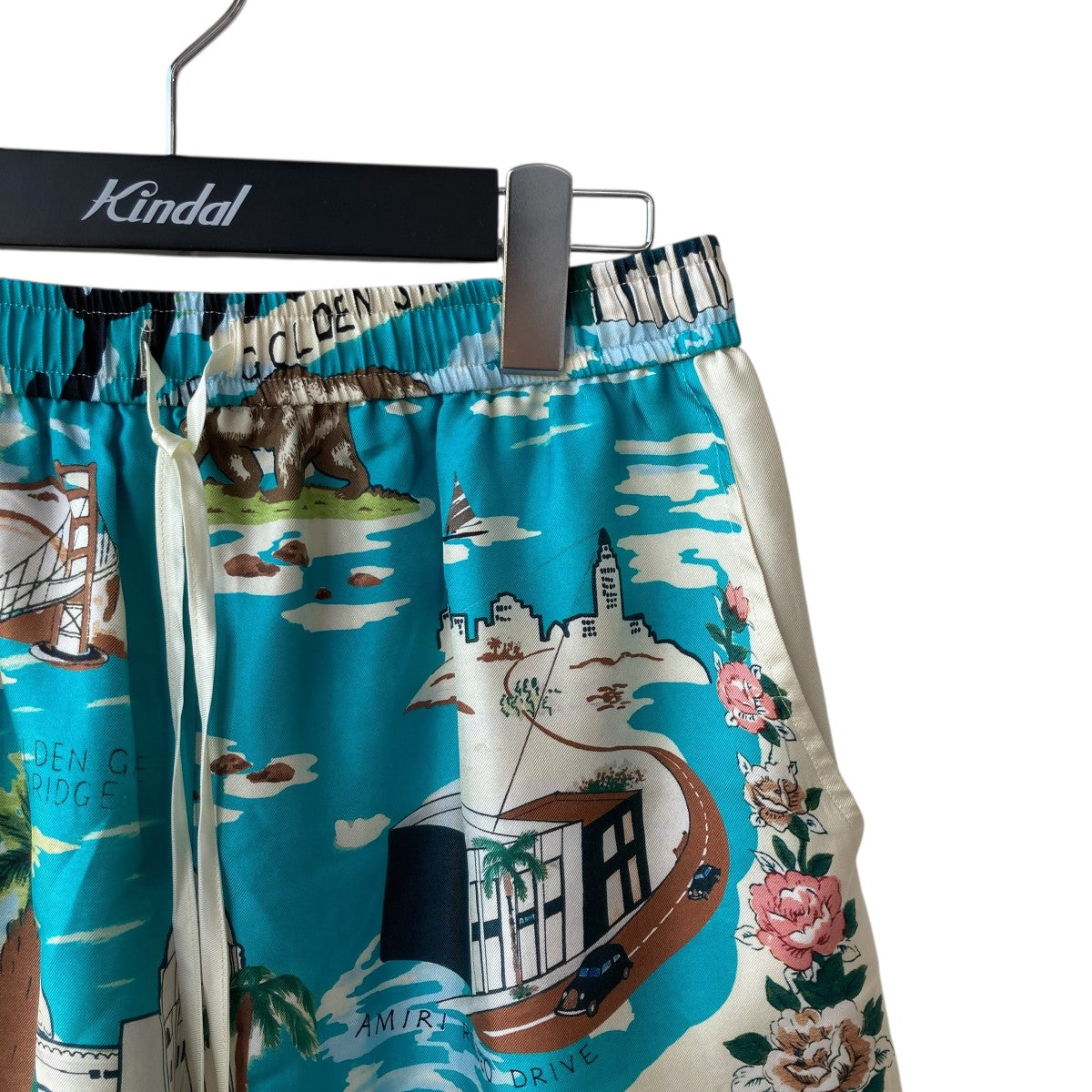 AMIRI CALIFORNIA HAWAIIAN PJ SHORTS SILK100％ショートパンツ 古着・中古-3枚目のアイテム画像