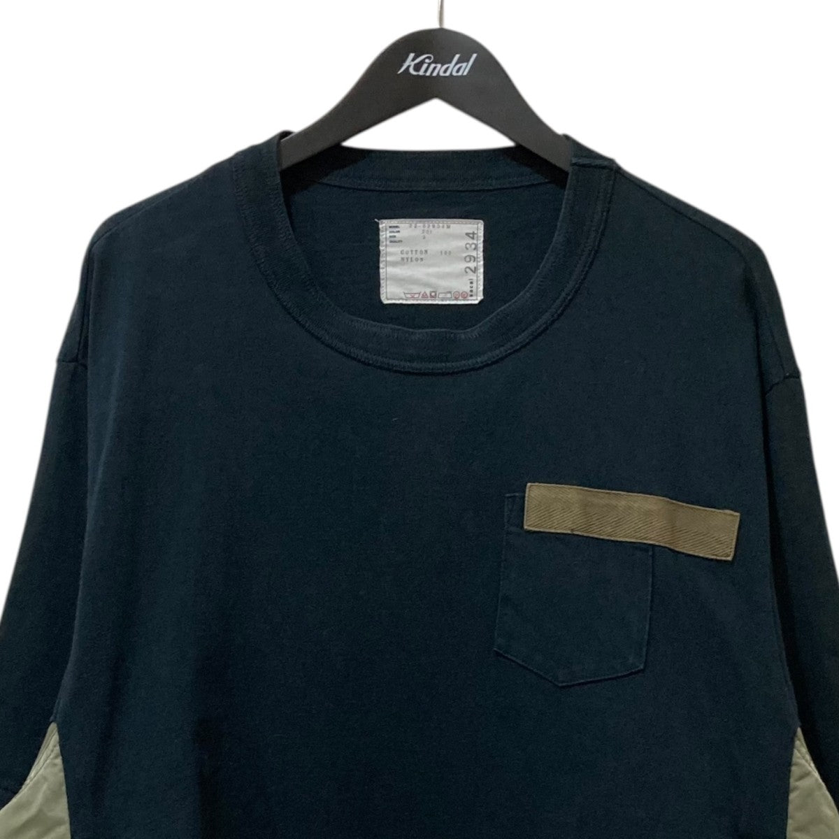 sacaiサカイ　ドッキングカットソーTシャツ　サイズ2 24SS新品2 sacai サカイ レディース 切り替え シアー Tシャツ