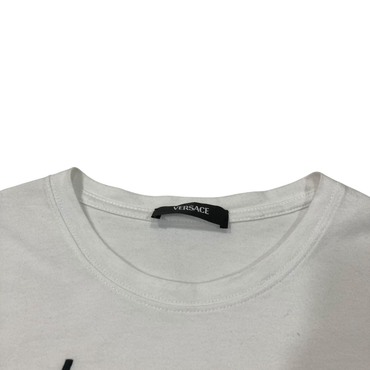ヴェルサーチ VERSACE クロップドTシャツ 1011331 ホワイト サイズ：38 VERSACE(ヴェルサーチ) クロップドTシャツ1011331 1011331