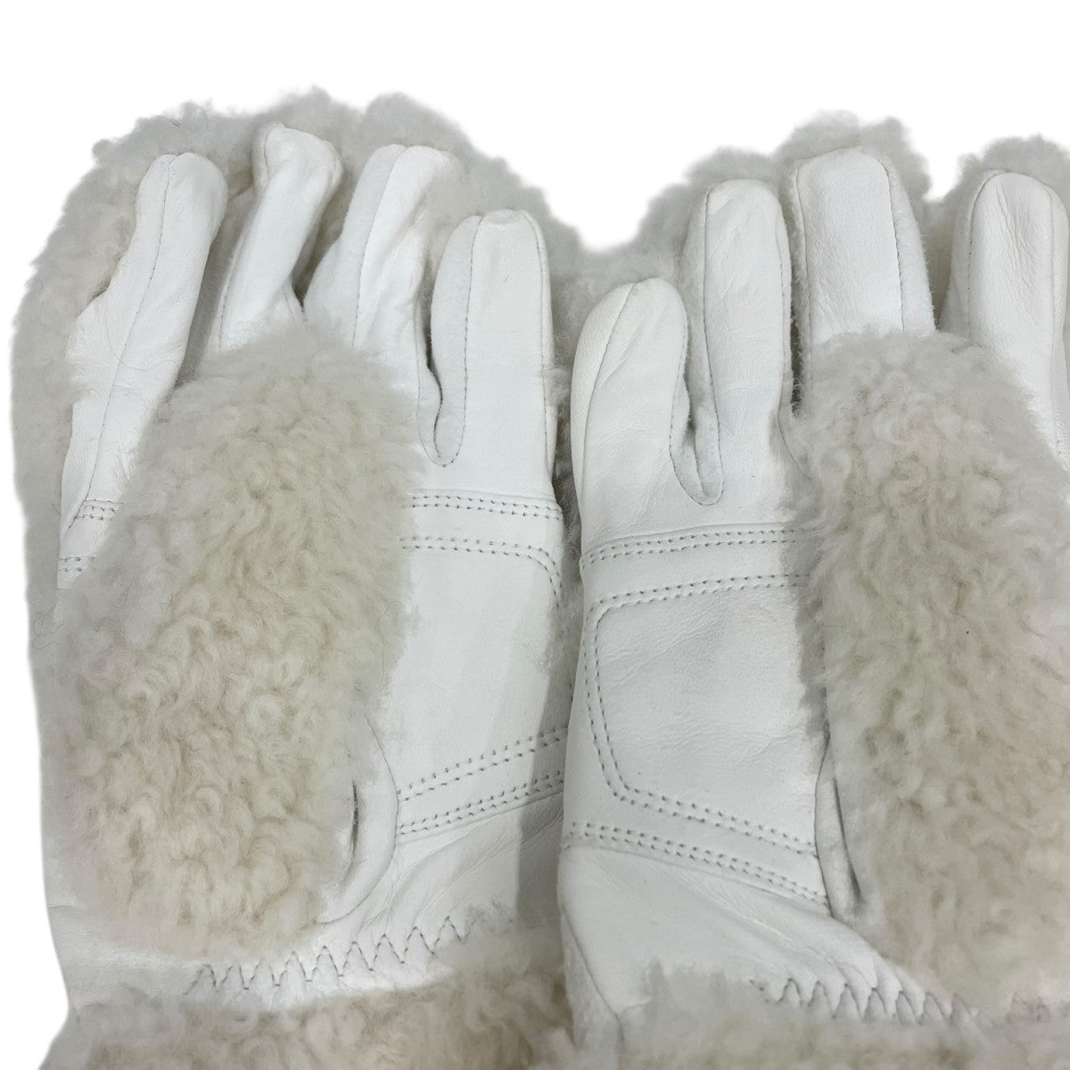 MONCLER 手袋 スキー 美品 9/30限定値下げ MONCLER GRENOBLE(モンクレールグルノーブル) ムートン＆スエード