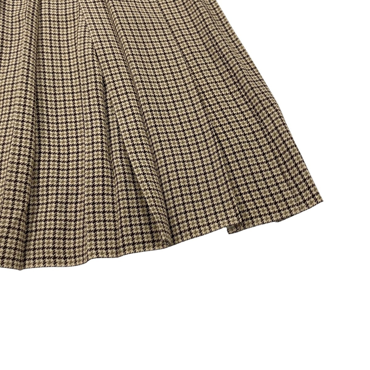 PRADA 千鳥柄プリーツスカートP100XL 古着・中古-5枚目のアイテム画像