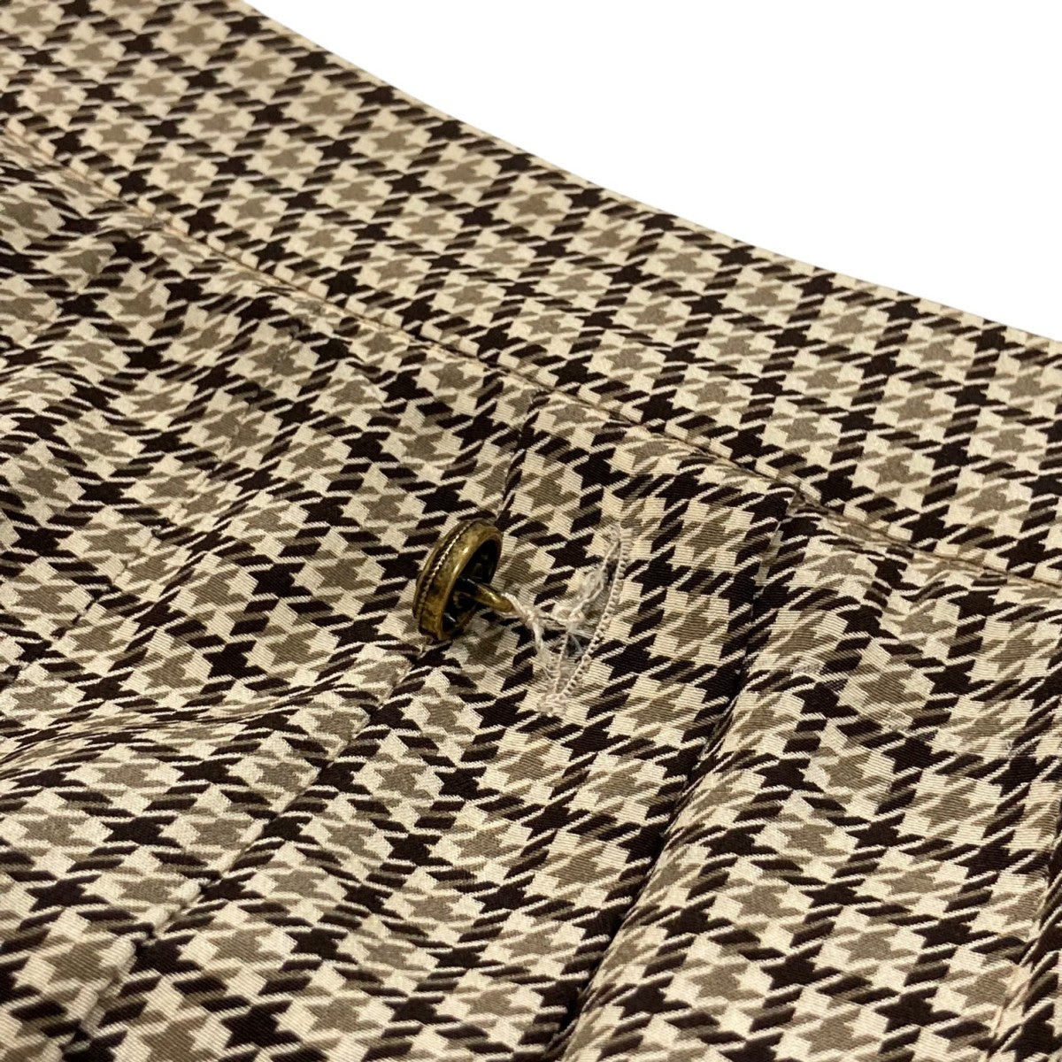 PRADA 千鳥柄プリーツスカートP100XL 古着・中古-6枚目のアイテム画像