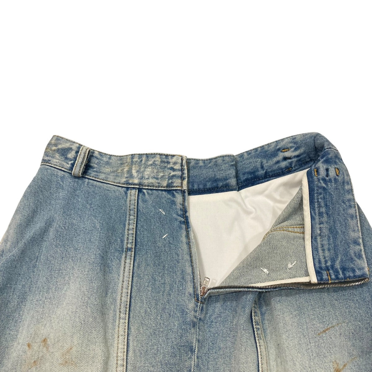 【VIP】Maison Margiela デニム・アノニマティ コットンスカート Maison Margielaのブルー 'Anonymity Of The Lining' デニム
