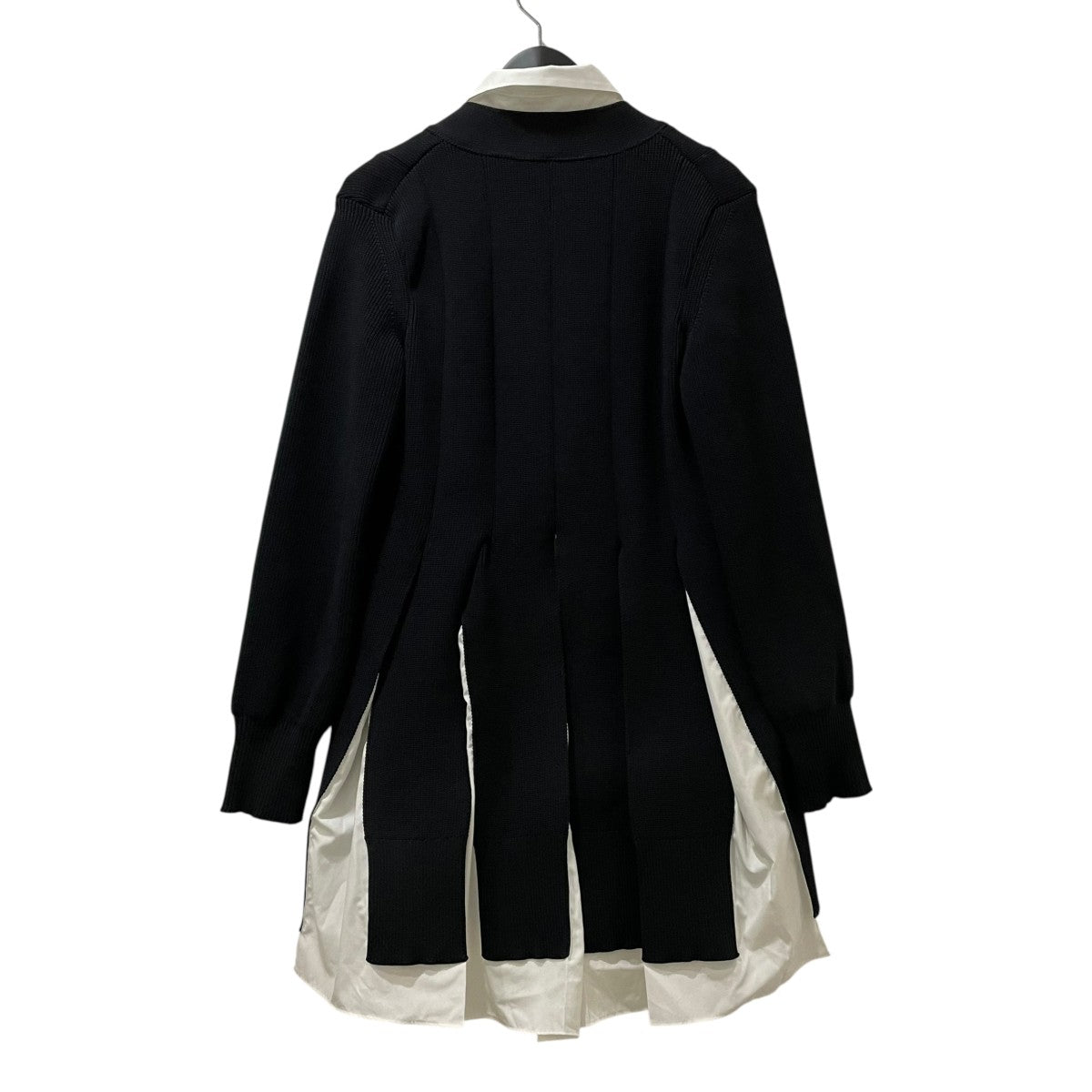 sacai サカイ 21SS シャツワンピース プリーツ sacai(サカイ) Knit x Cotton Poplin Dressニットプリーツシャツ