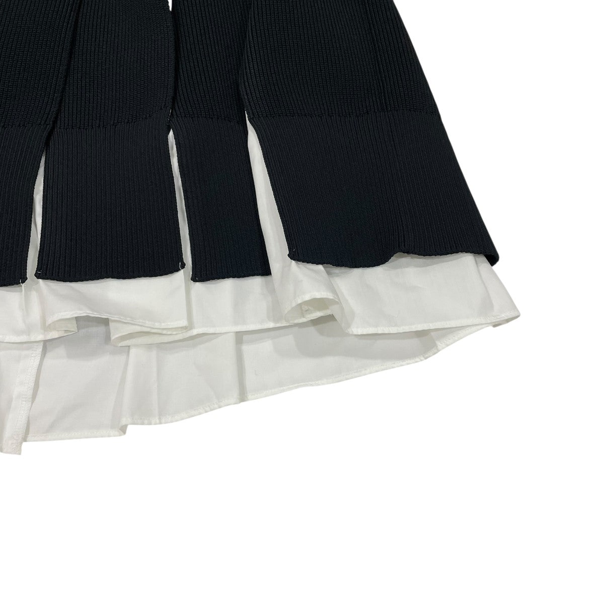 sacai(サカイ) Knit x Cotton Poplin Dressニットプリーツシャツ