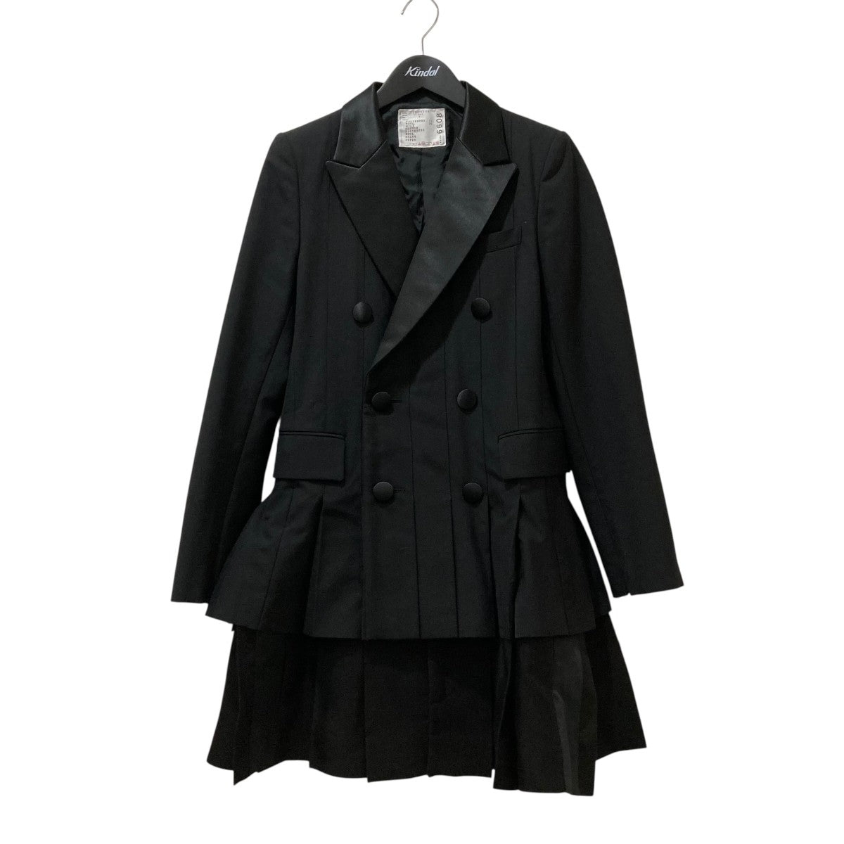 sacai(サカイ) プリーツダブルタキシードジャケット23-06608 23-06608