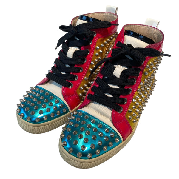 クリスチャンルブタン スニーカー 35 ハイカット Christian Louboutin(クリスチャンルブタン) LOUIS スパイクスタッズ