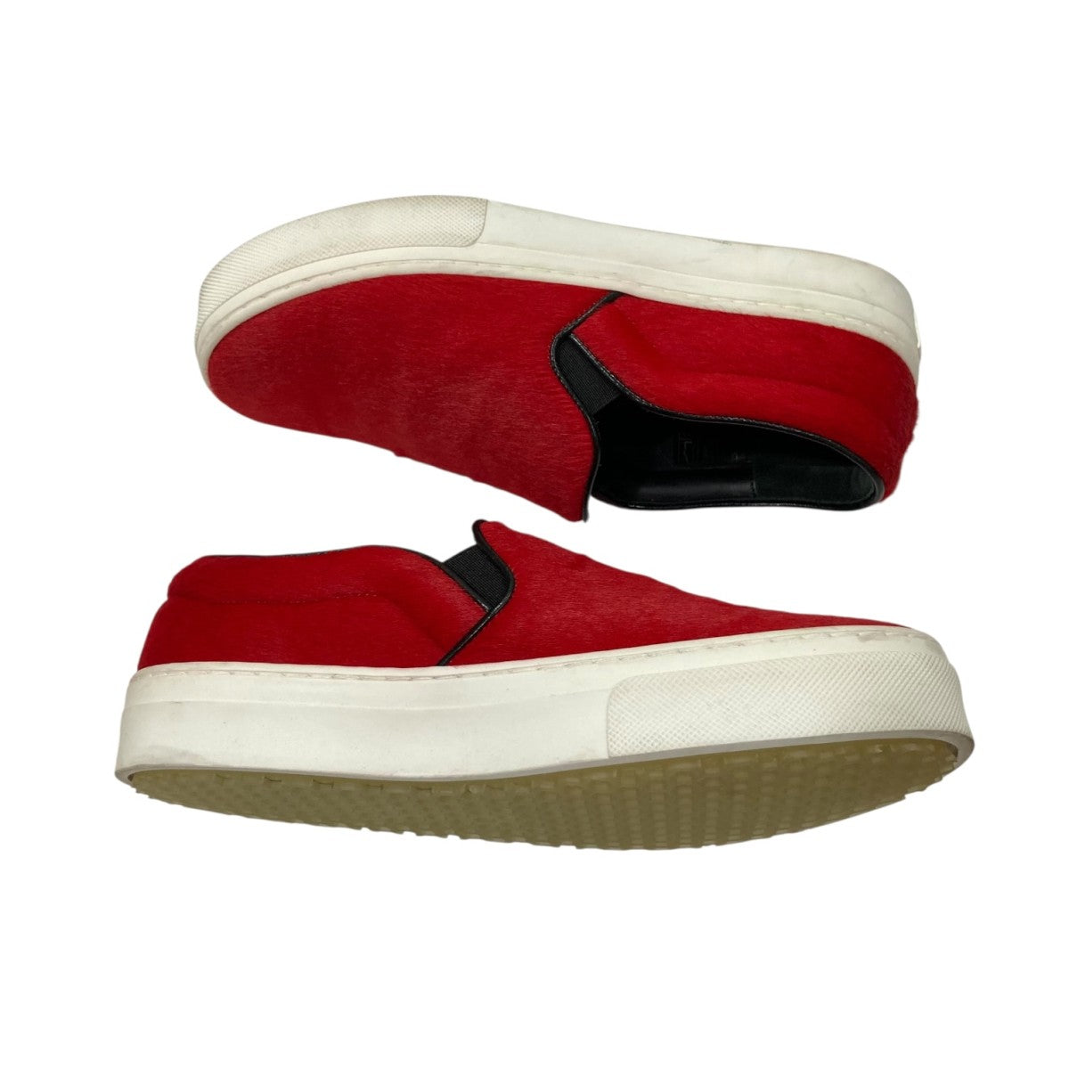 CELINE(セリーヌ) フィービー期 ハラコスリッポン レッド サイズ 36