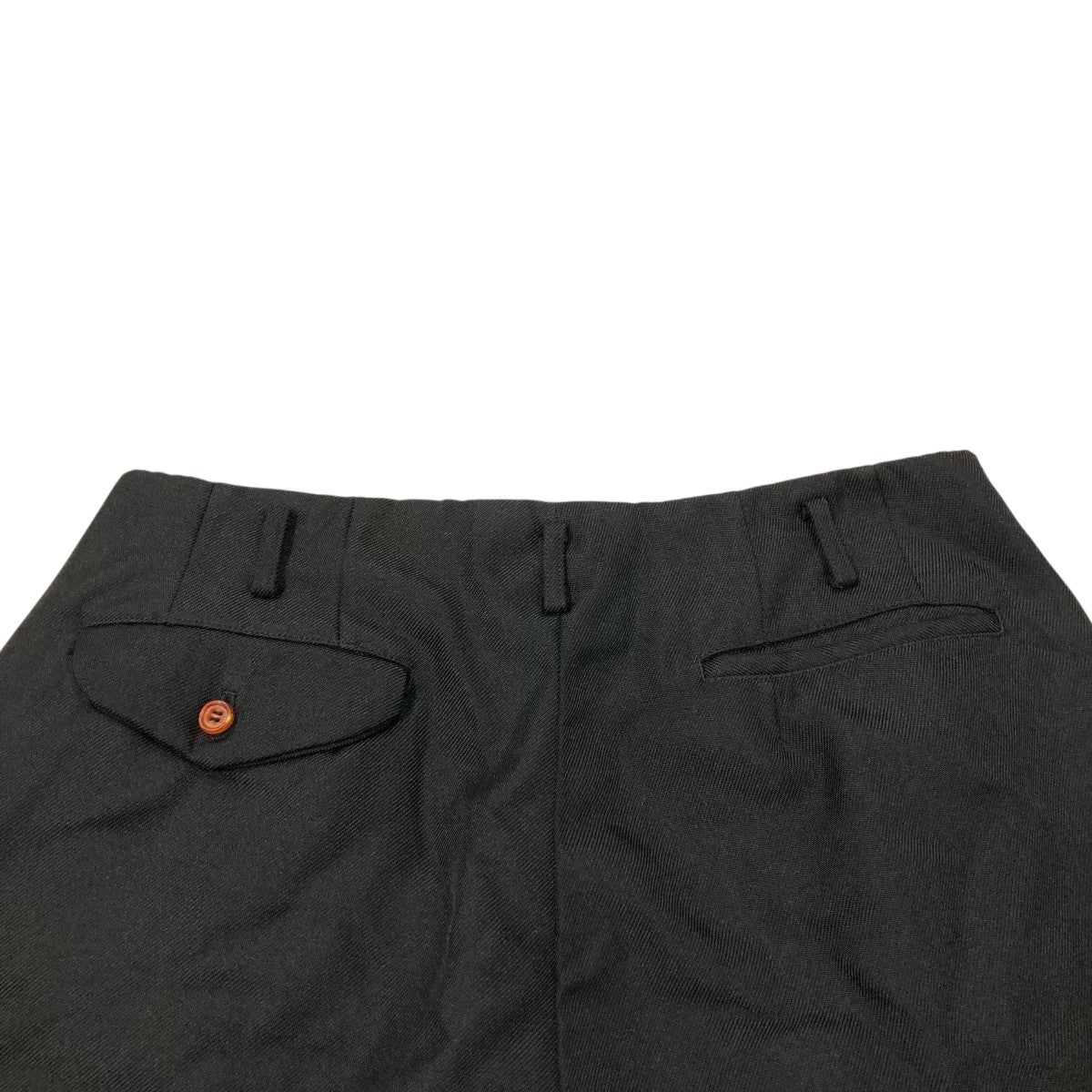 COMME des GARÇONS ブラックパンツ Mサイズ BLACK COMME des GARCONS(ブラックコムデギャルソン) 24SSウール