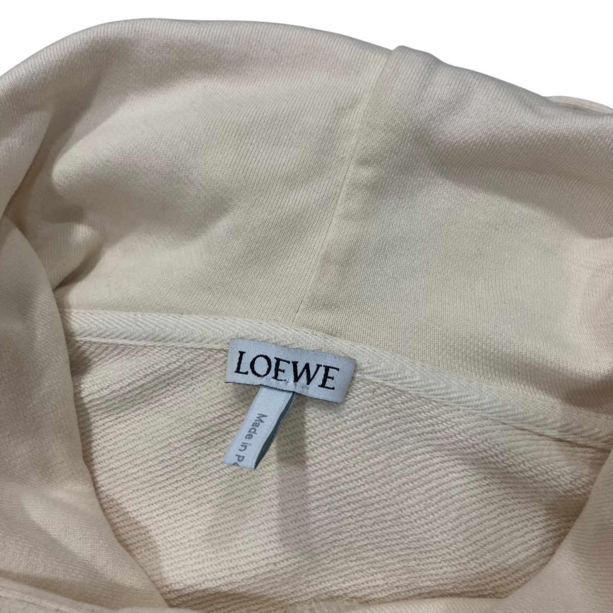 LOEWE アナグラム フーディ パーカー アイボリー ウール混 LOEWE Anagram(ロエベ アナグラム) パーカー・フーディ