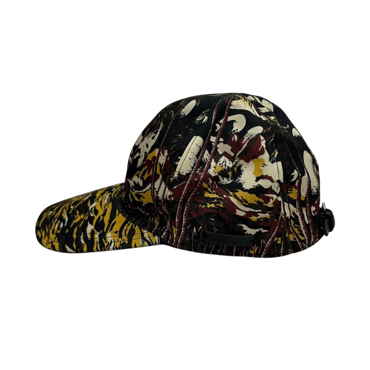 PRADA(プラダ) キャップ ブラック×イエロー サイズ M｜【公式