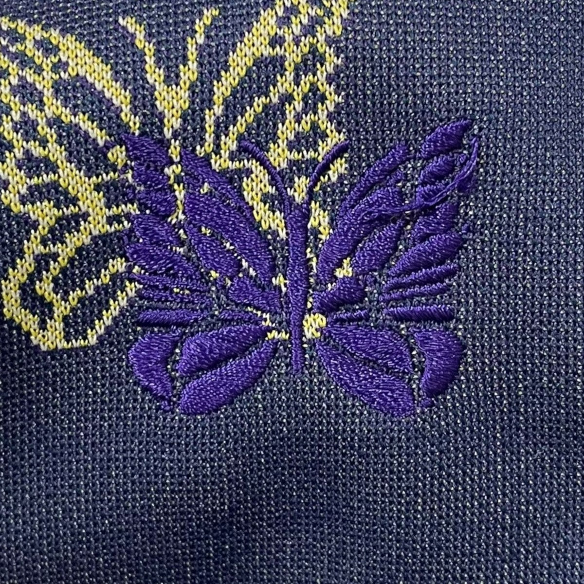 専用！！ ニードルス トラックパンツ パピヨン 蝶々 刺繍ロゴ L ブルー 青 Needles 新品 ニードルズ NEEDLES 店舗限定 Track Pant Poly
