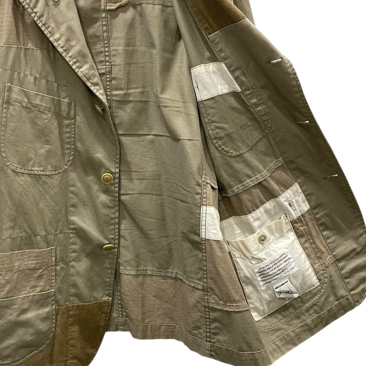 ENGINEERED GARMENTS ミリタリージャケット Sサイズベージュ Engineered Garments◇ミリタリージャケット/S/コットン/ベージュ