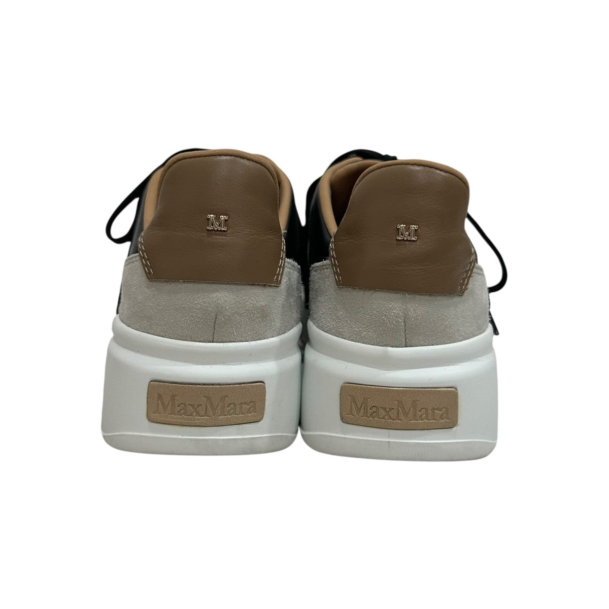 MaxMara(マックスマーラ) スニーカー ベージュ×ブラウン サイズ