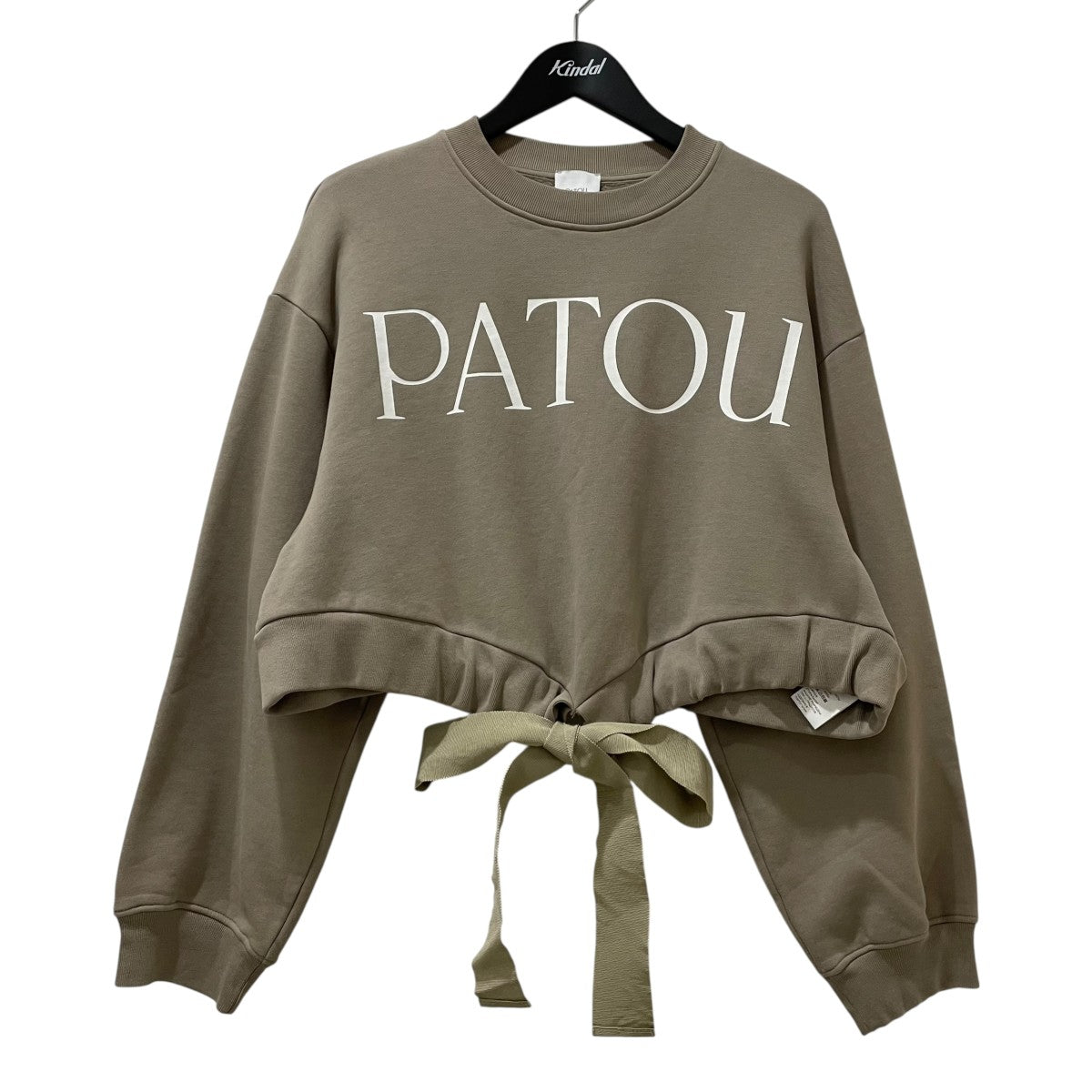 Patou(パトゥ) サステナブルアルパカ混紡 ジャカードニット ホワイト