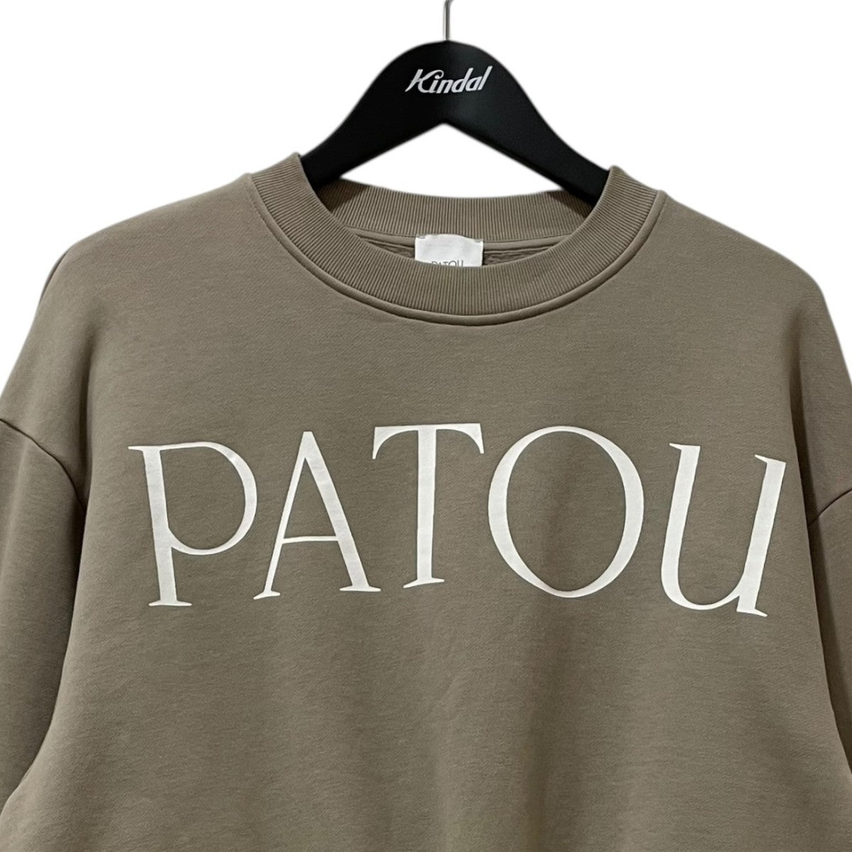 24SS 新品タグ付き✨PATOU プルオーバースウェット ショート丈 黒 S 24SS 新品タグ付き✨PATOU プルオーバースウェット ショート丈 黒 S