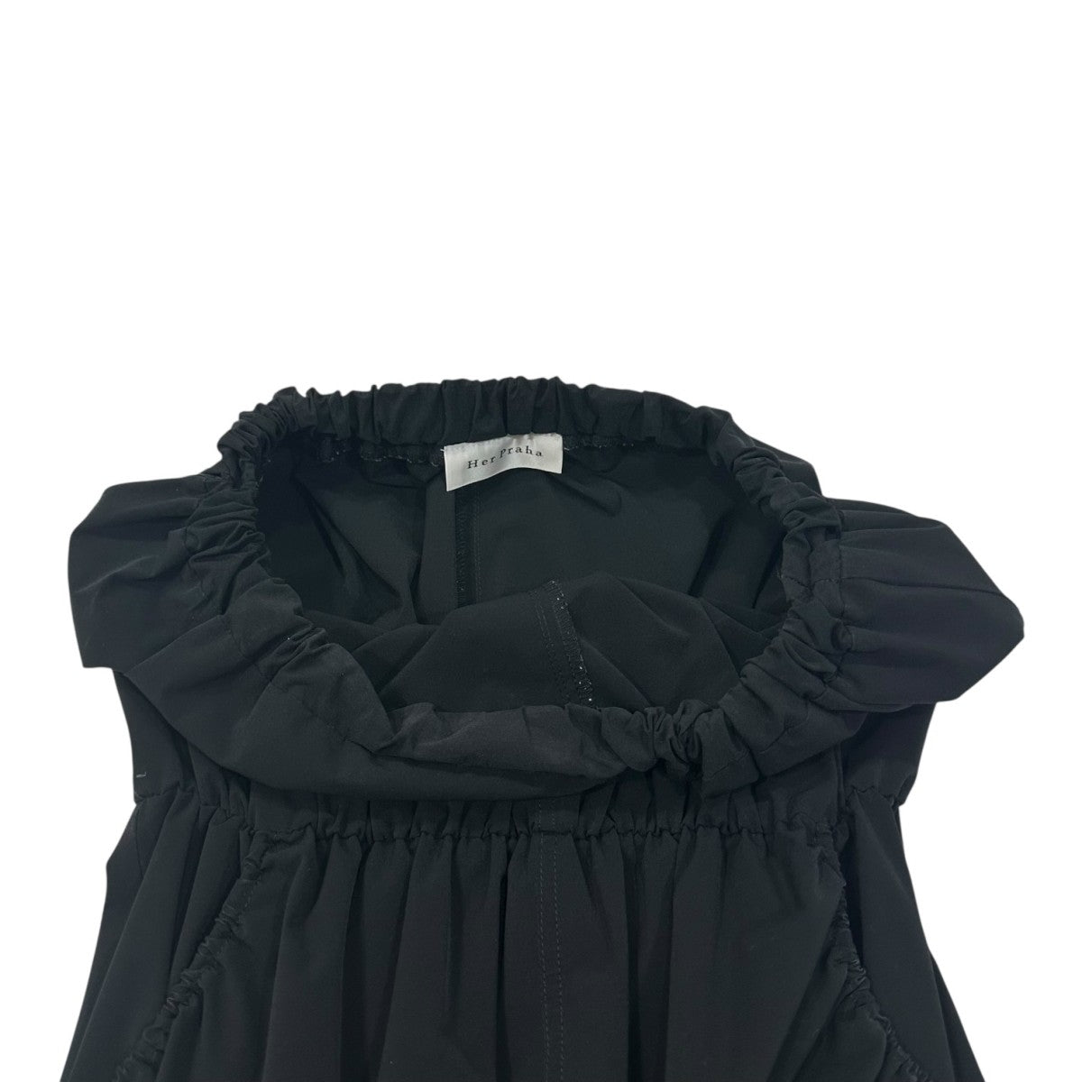 HER PRAHA(ハープラハ) Gatherd Dress LITMUSギャザーワンピース