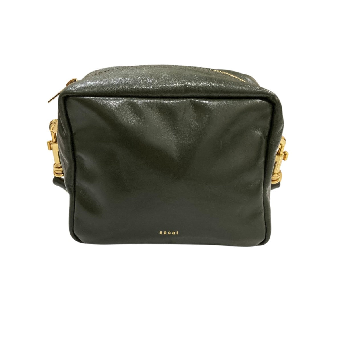 sacai バングルキューブバッグ カーキ sacai(サカイ) Bangles Cube Bag2WAYバッグ グリーン｜【公式