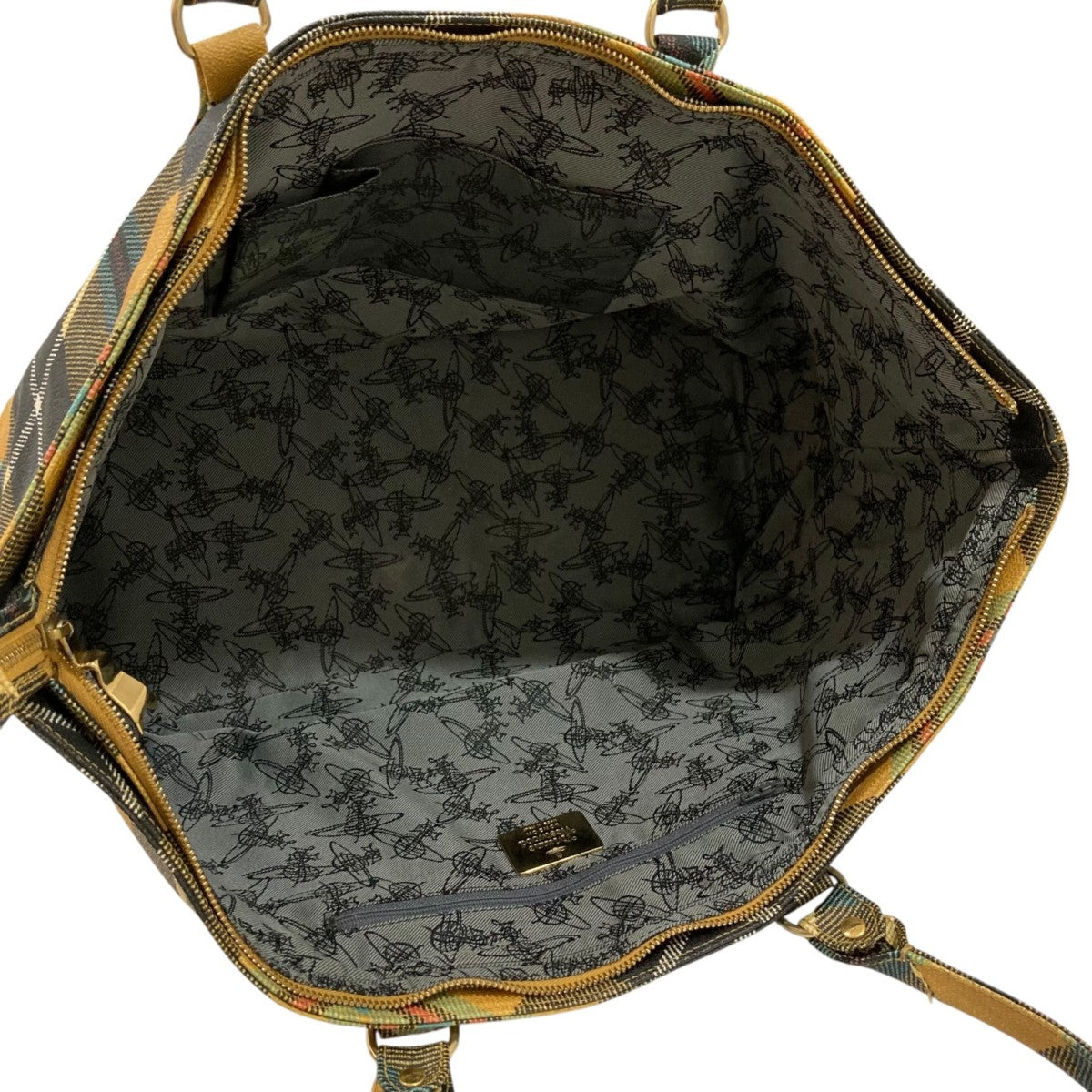 【新品】ヴィヴィアンウエストウッド トートバッグ チェック グリーン ヴィヴィアンウエストウッド トートバッグ ダービー グリーン