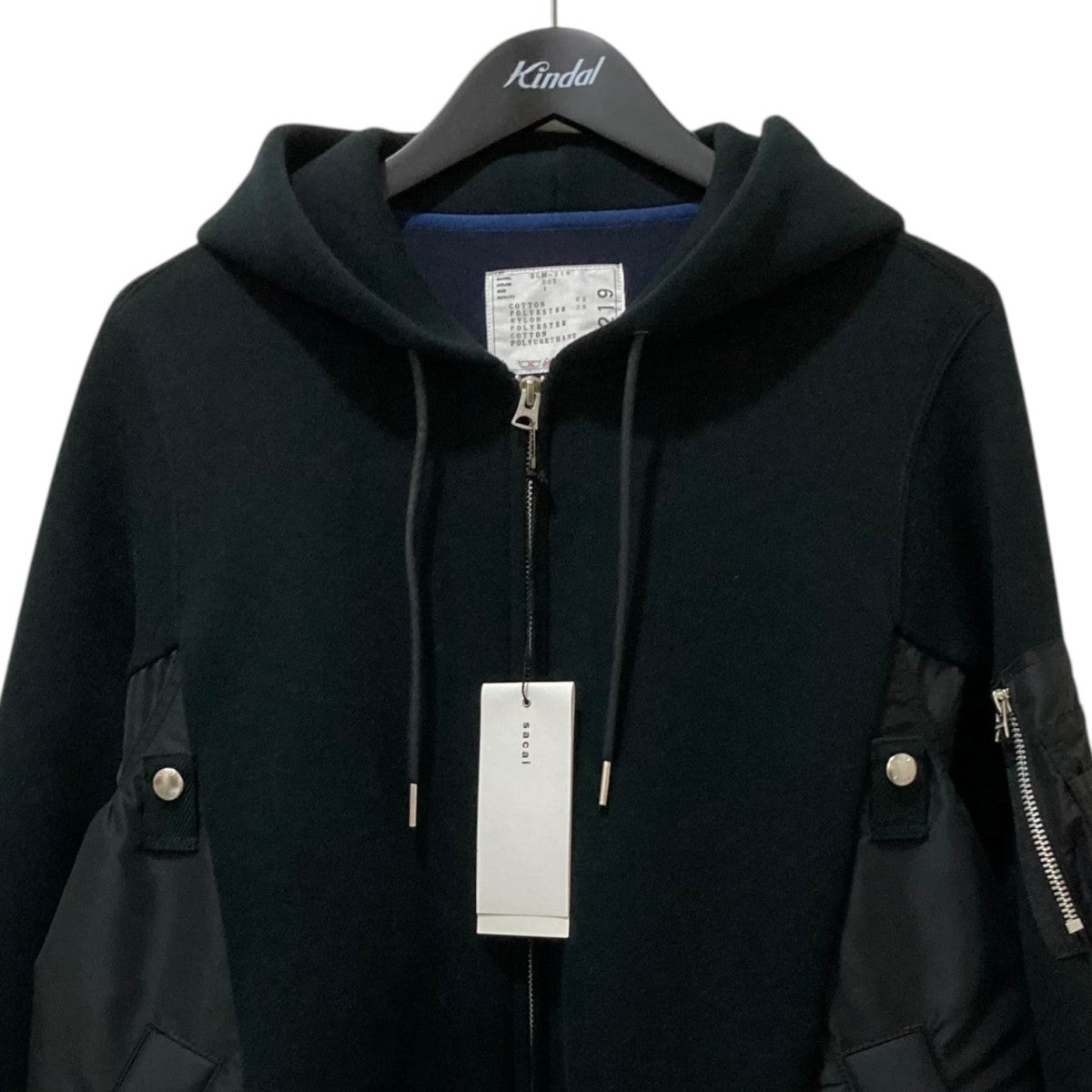 サカイ　sacai スポンジスウェットパーカージップアップ　3 サカイsacai スポンジスウェットパーカージップアップ3