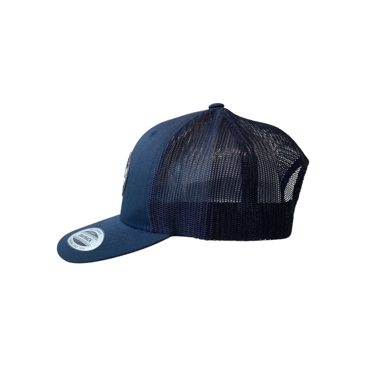 M&M メッシュキャップ　トラッカーキャップ　ネイビー 美品 M＆M(エムアンドエムズ) TRUCKER CAPメッシュキャップ ネイビー