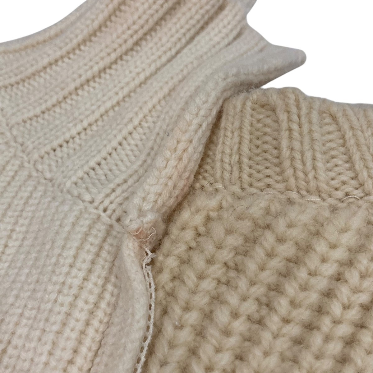 sacai(サカイ) パッチワーク 長袖ニット22−06231 22