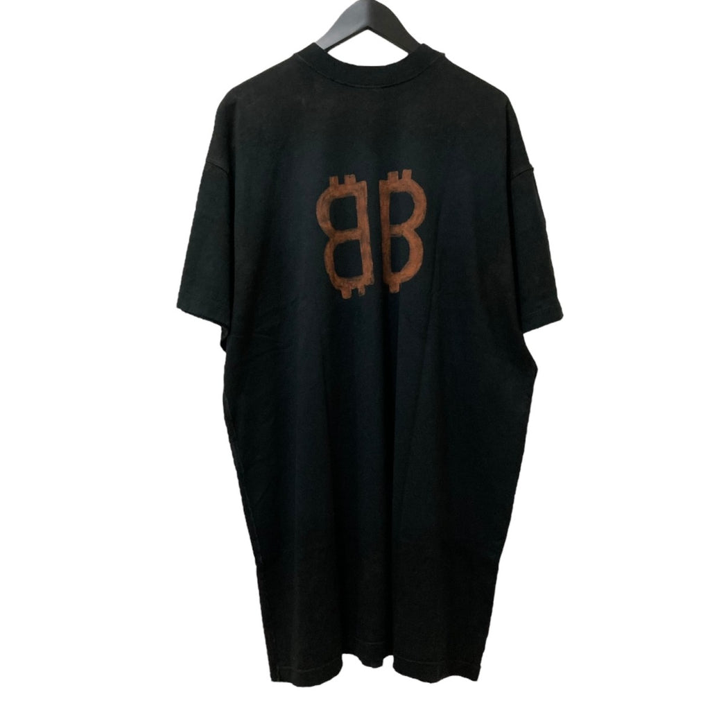 BALENCIAGA(バレンシアガ) PARIS MOONUSED加工オーバーサイズTシャツ 