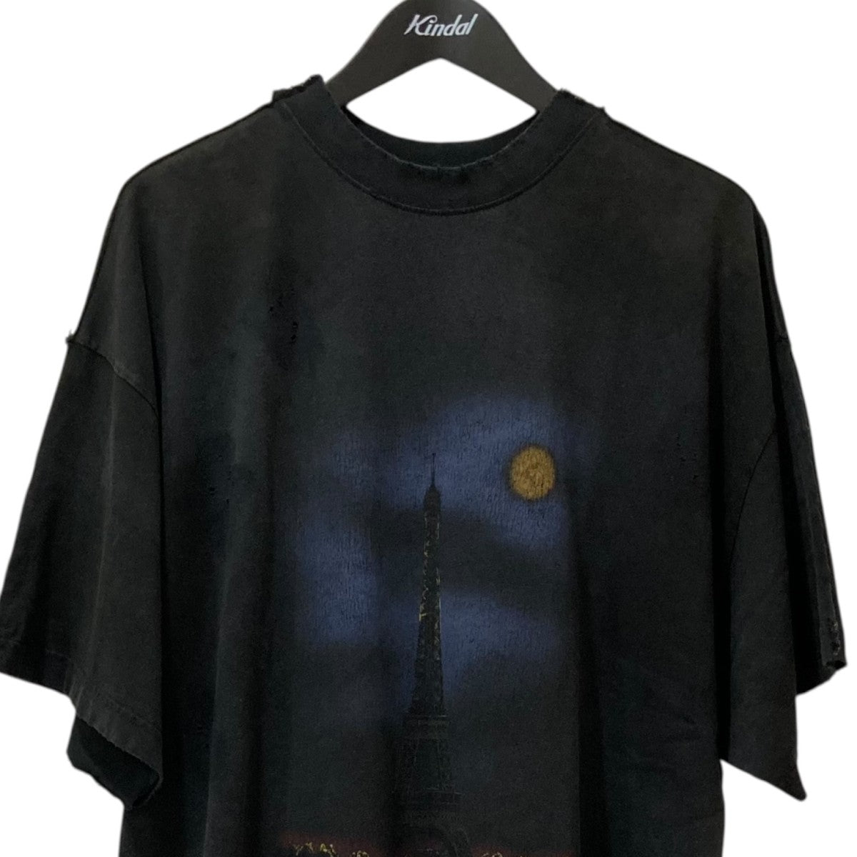 BALENCIAGA PARIS MOONUSED加工オーバーサイズTシャツ 791615 古着・中古-3枚目のアイテム画像