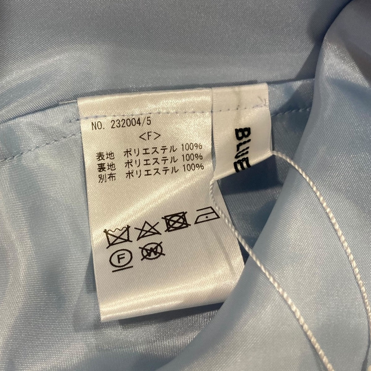 BLUELEA SILKY JACQUARED ブラウス232004/5 古着・中古-10枚目のアイテム画像