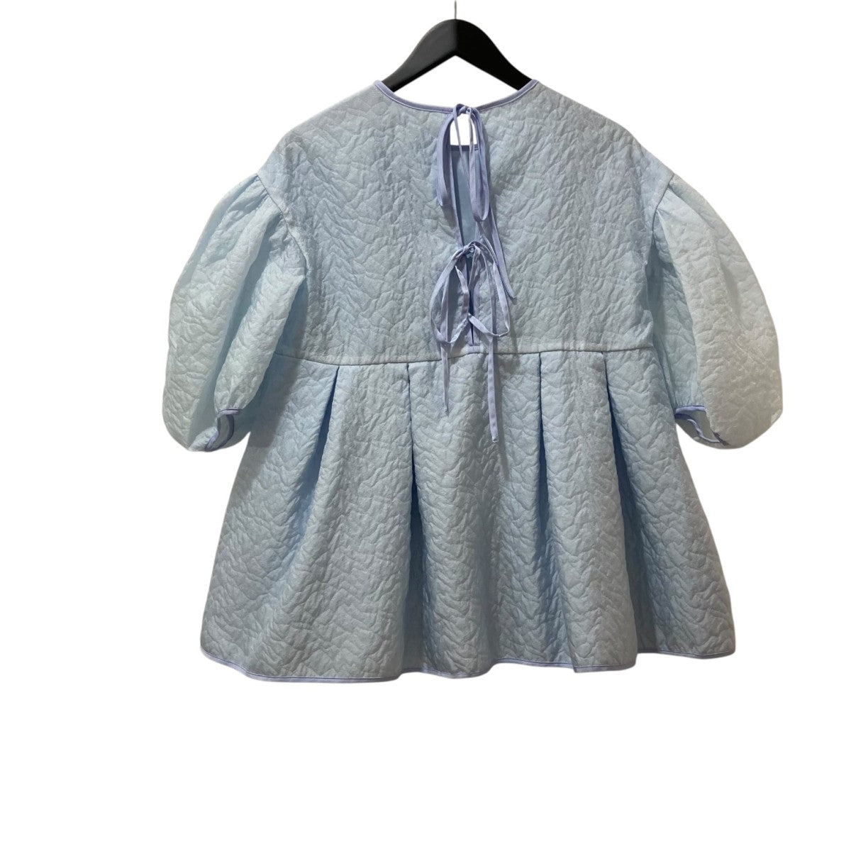 BLUELEA SILKY JACQUARED ブラウス232004/5 古着・中古-2枚目のアイテム画像
