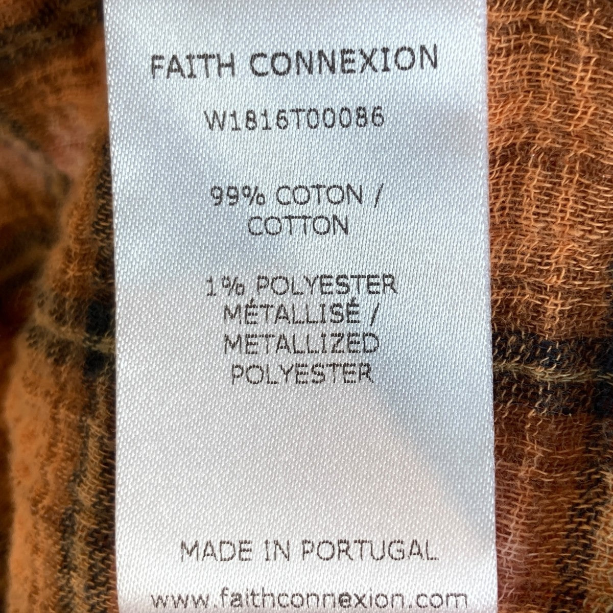 FAITH CONNEXION ペイント迷彩シャツ FAITH CONNEXION ペイント迷彩シャツ