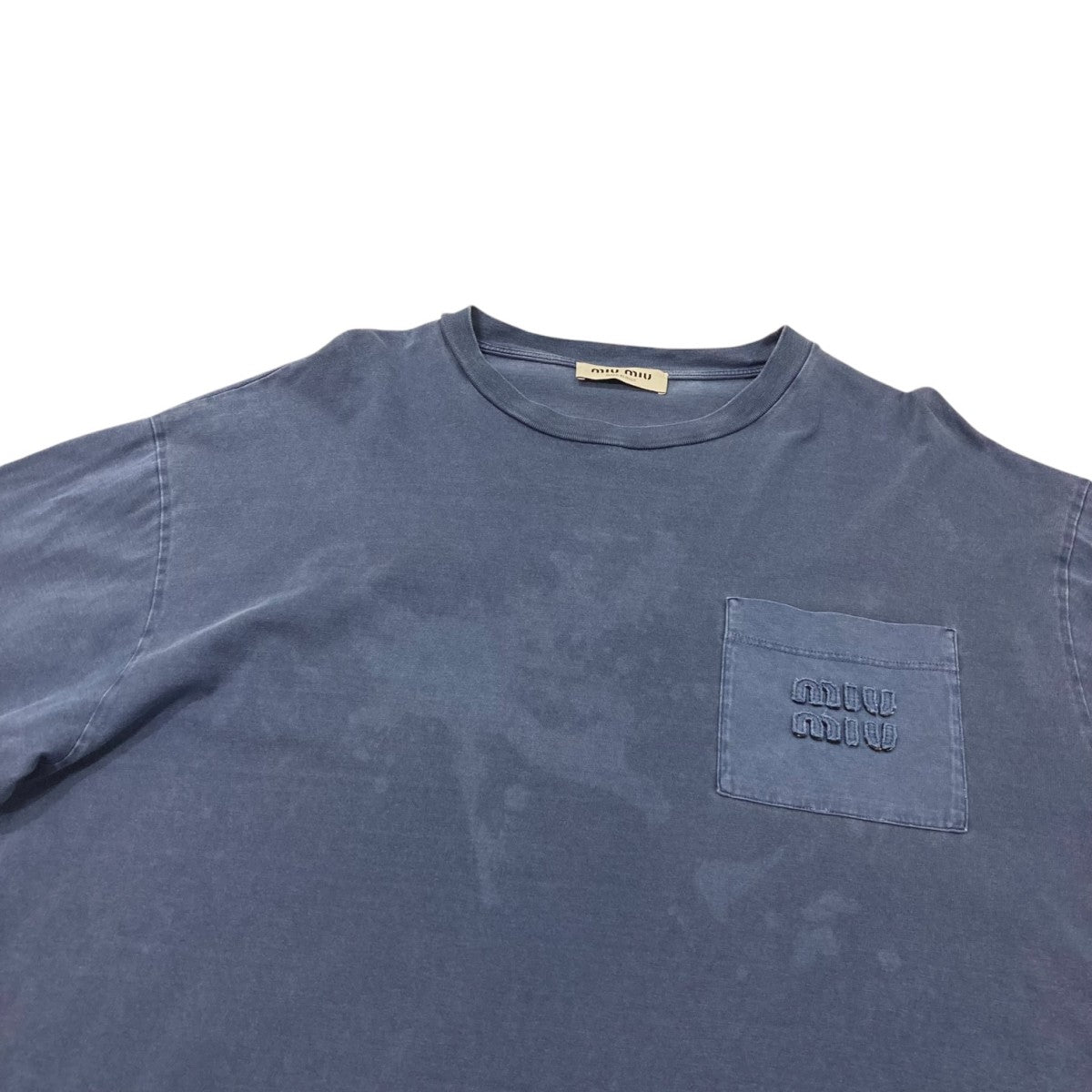 THE HIGH-LOWS ロングスリーブTシャツ ネイビー 未使用品 MIU MIU(ミュウミュウ) ロングスリーブTシャツMJL064 MJL064