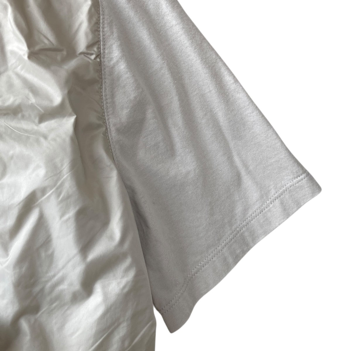RICK OWENS(リックオウエンス) 21SSPOCKET LEVEL TEE OYSTER切替