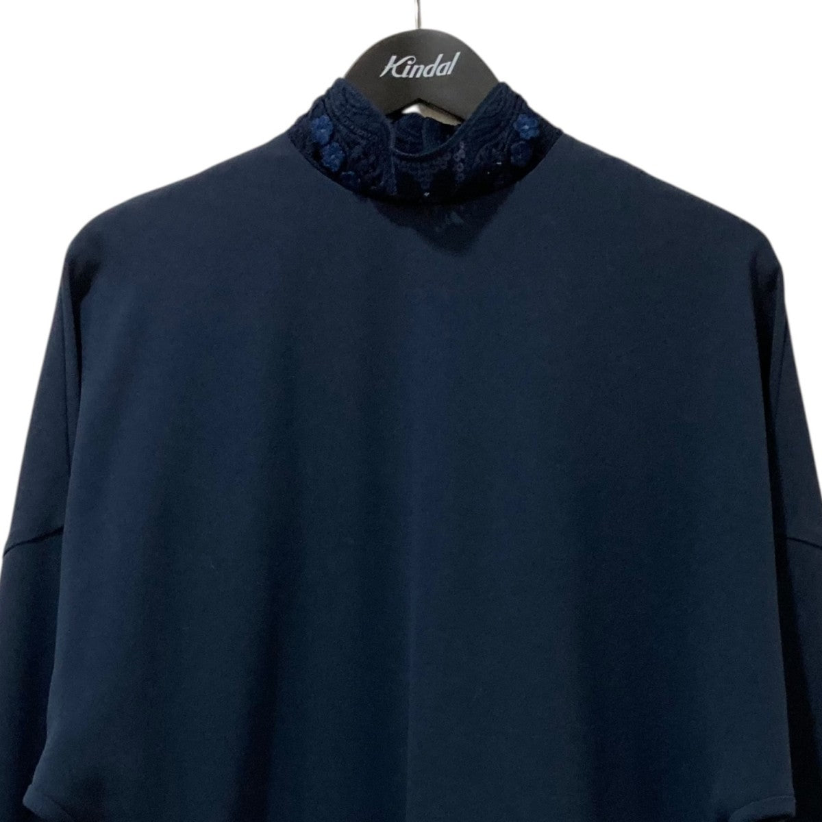 mame kurogouchi(マメクロゴウチ) 刺繍襟 ジャージーブラウスMM19AW