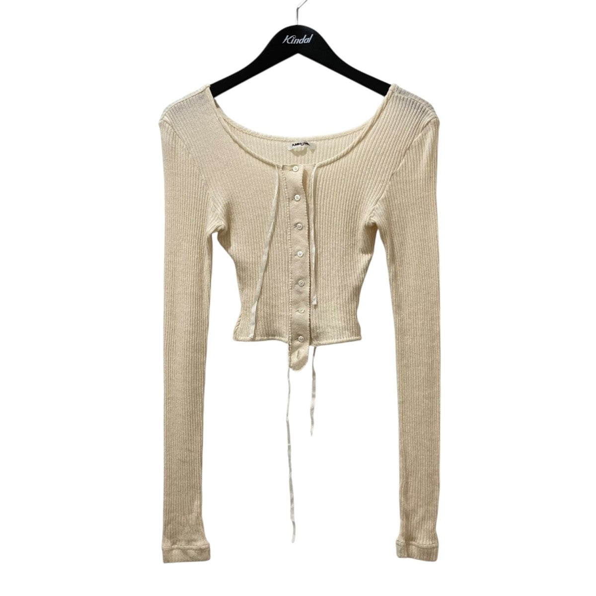 トップス fumika uchida VINTAGE RIBBED CORSET TOP FUMIKA UCHIDA / VINTAGE RIBBED CORSET TOP LONG SLEEEVE