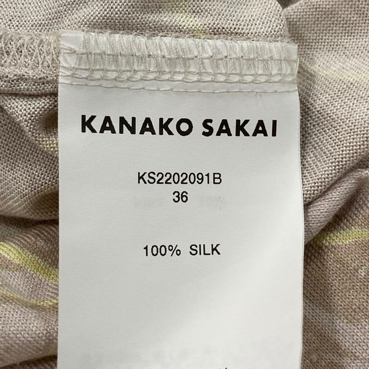 KANAKO SAKAI ロングスリーブシャツKS2202091B 古着・中古-6枚目のアイテム画像