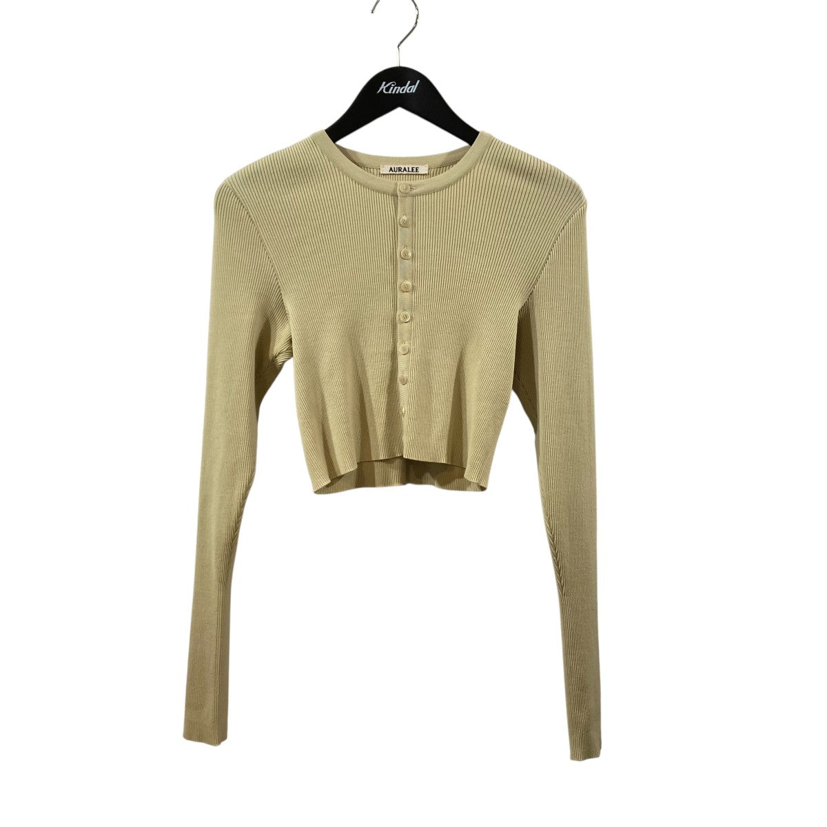 オーラリー　AURALEE SHORT CARDIGAN AURALEE(オーラリー) SUPER FINE WOOL HIGH GAUGE RIB KNIT
