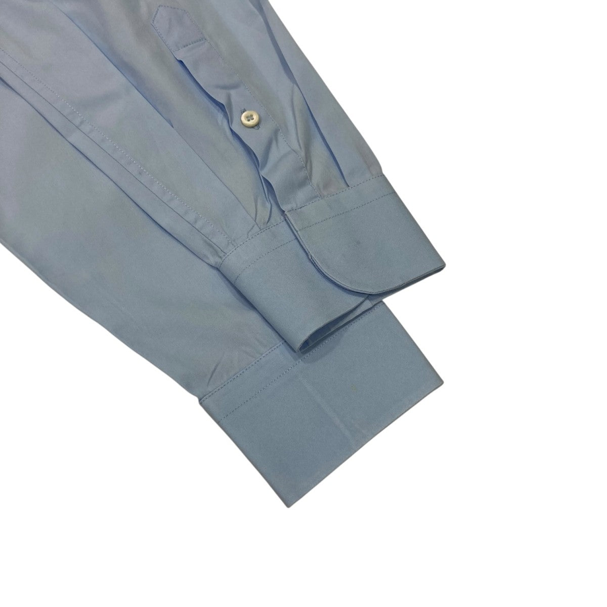 PRADA◆長袖ブラウス/42/シルク/BLU/apd1 2009 3509 p4452 d9c PRADA(プラダ) / 長袖ブラウス/36/コットン/BLU/青/シャツ/長袖