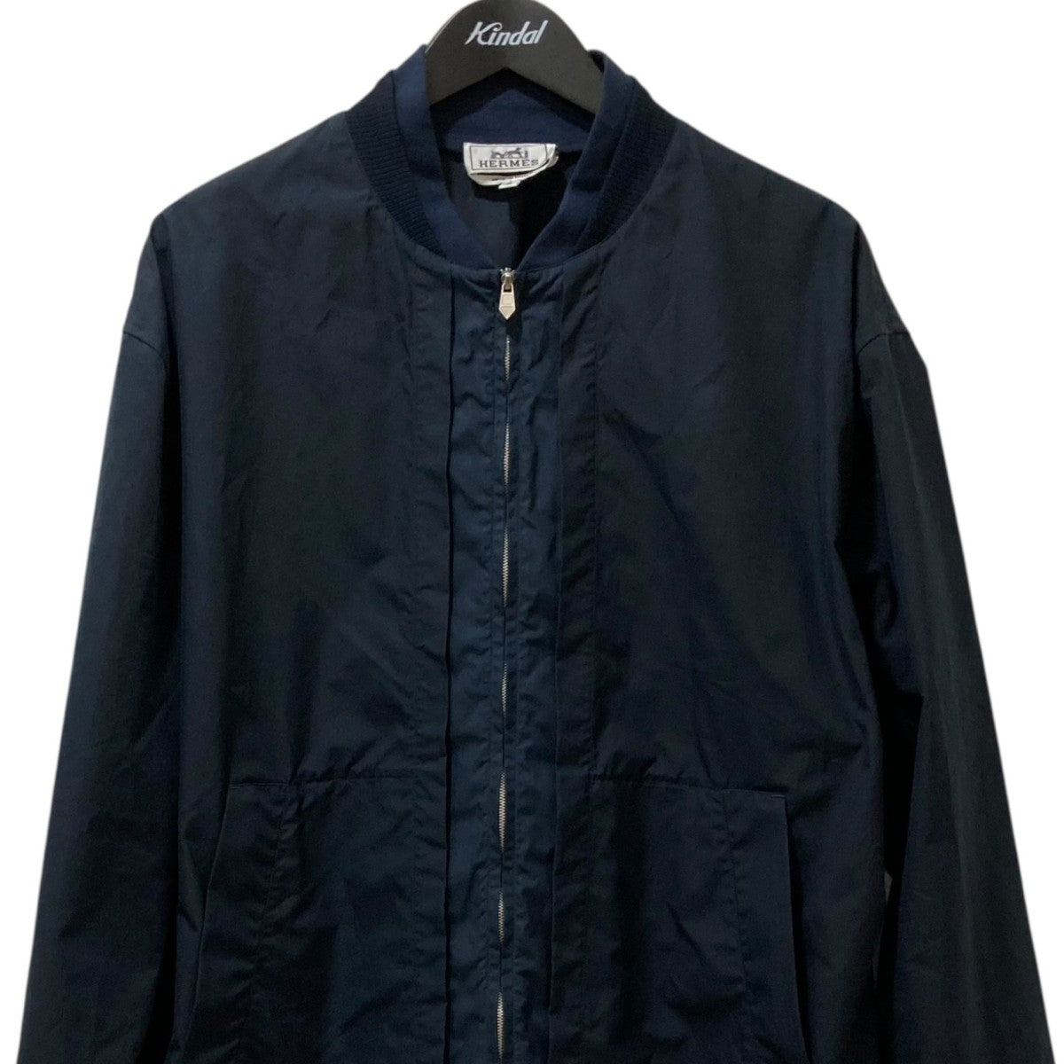 2025SS 最新作☆人気♪HERMES☆ジャケット HERMES 24AW《リブジャケット》Basalte カーフスキン DHL 直営店