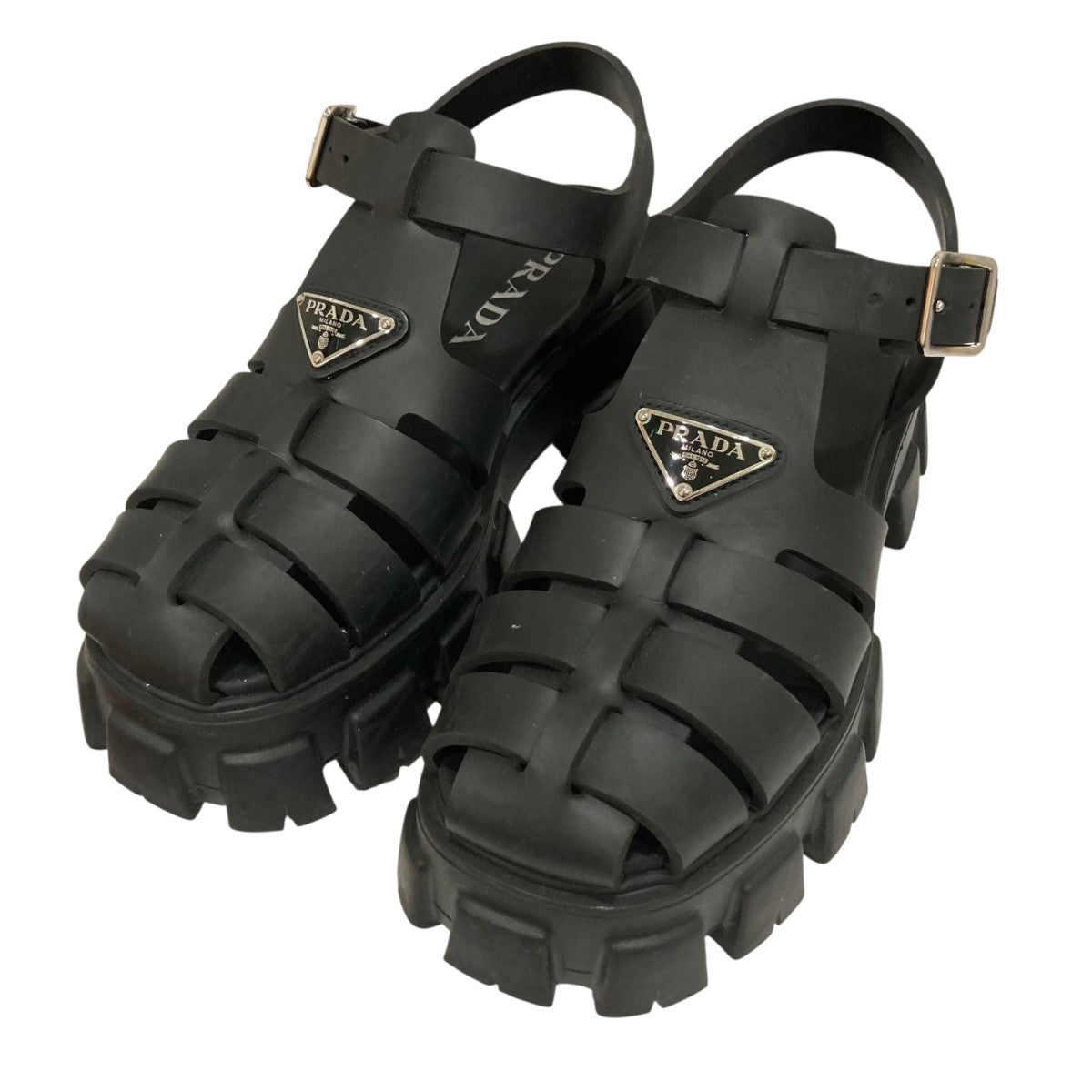 お買い得！！★PRADA / プラダ ★モノリスラバーサンダル 2X3083 お買い得！！☆PRADA / プラダ ☆モノリスラバーサンダル 2X3083