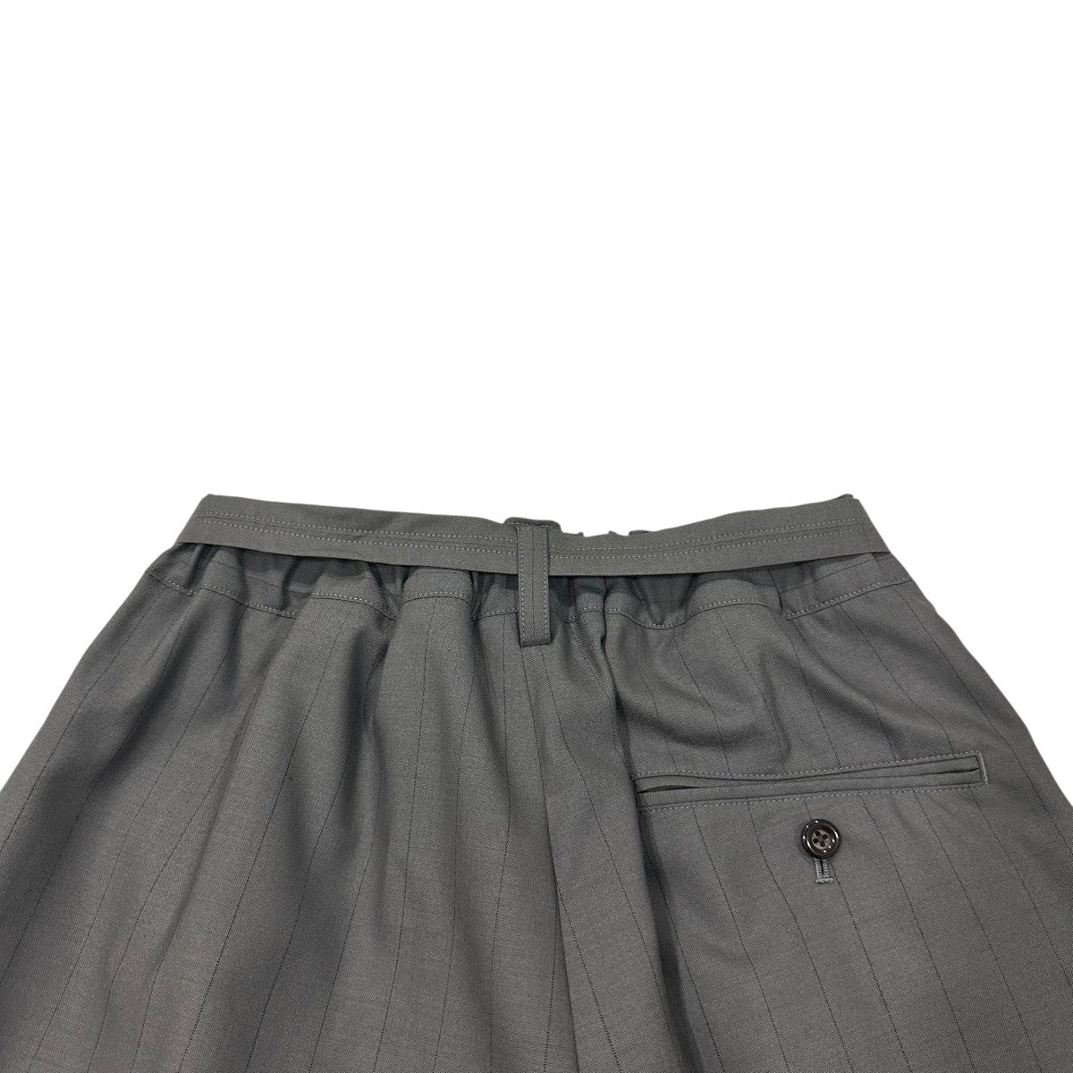 UJOH(ウジョー) Belted Wide PNTストライプベルテッドワイド
