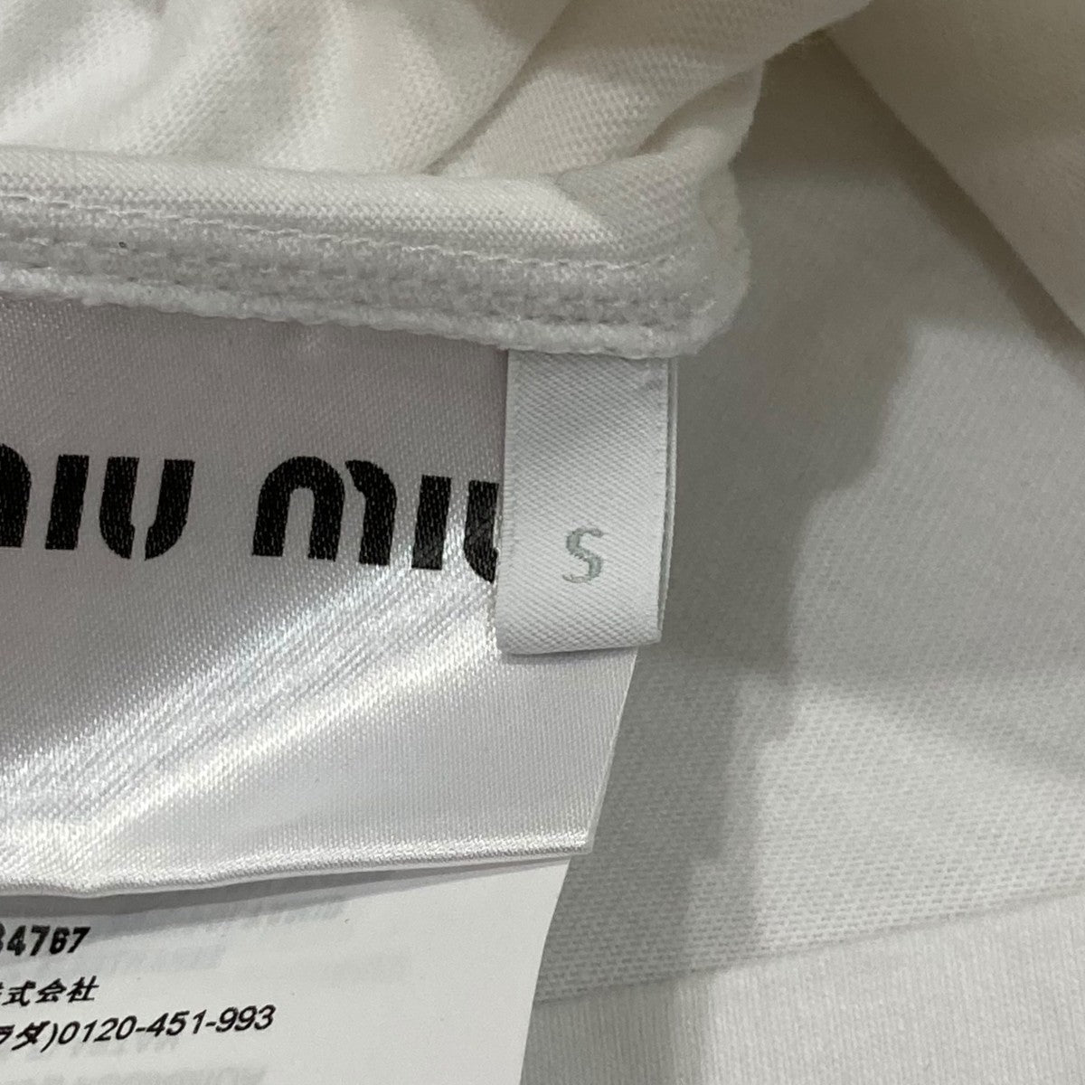 MIU MIU(ミュウミュウ) クロップドロゴカットソーMJL893 MJL893