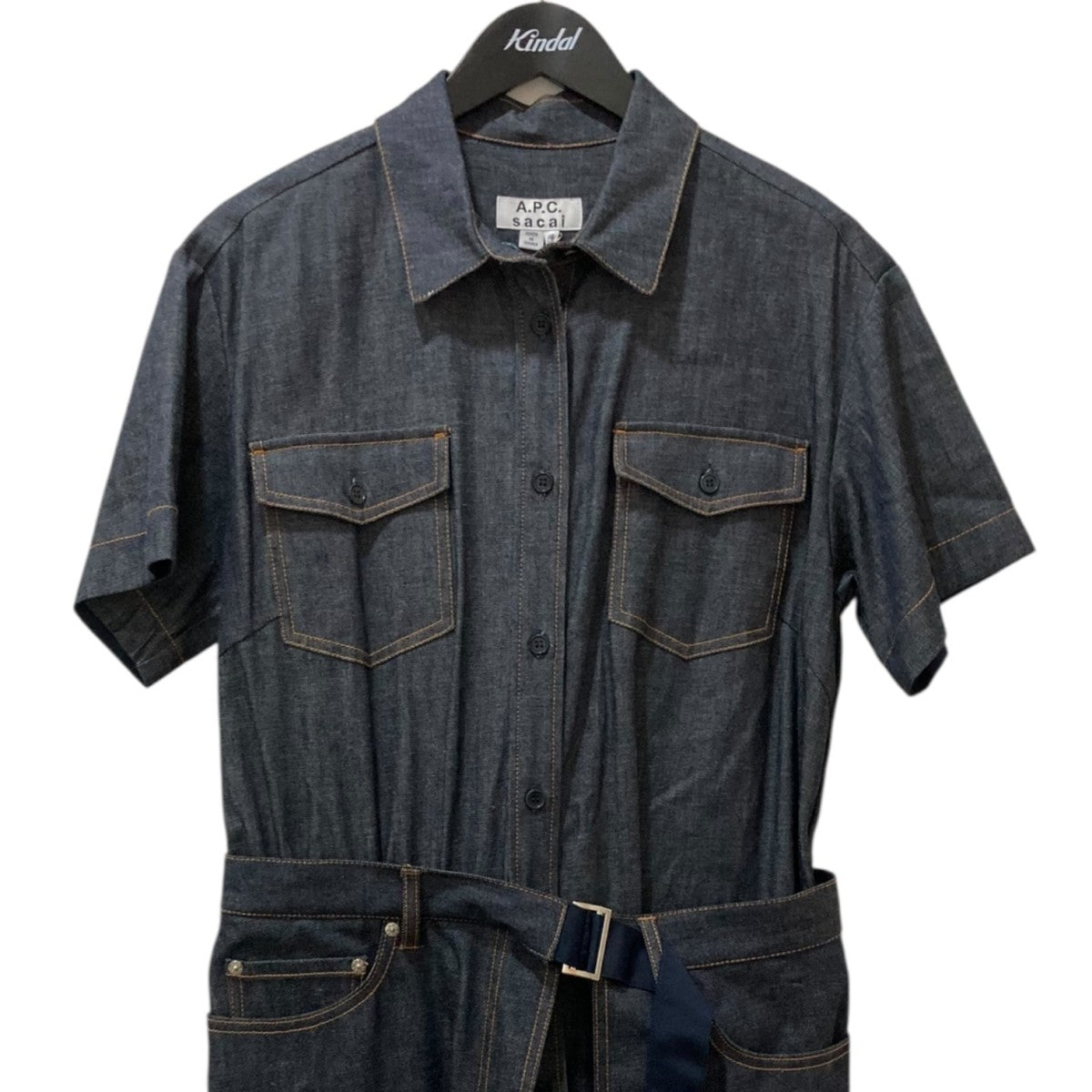 sacai×A.P.C デニムワンピース　サイズ36 sacai×A.P.C デニムワンピースサイズ36