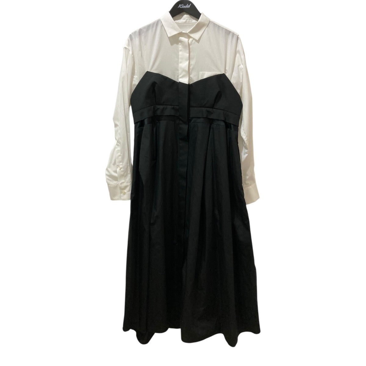 sacai(サカイ) シャツ ドッキング ワンピース 22-06372 22-06372