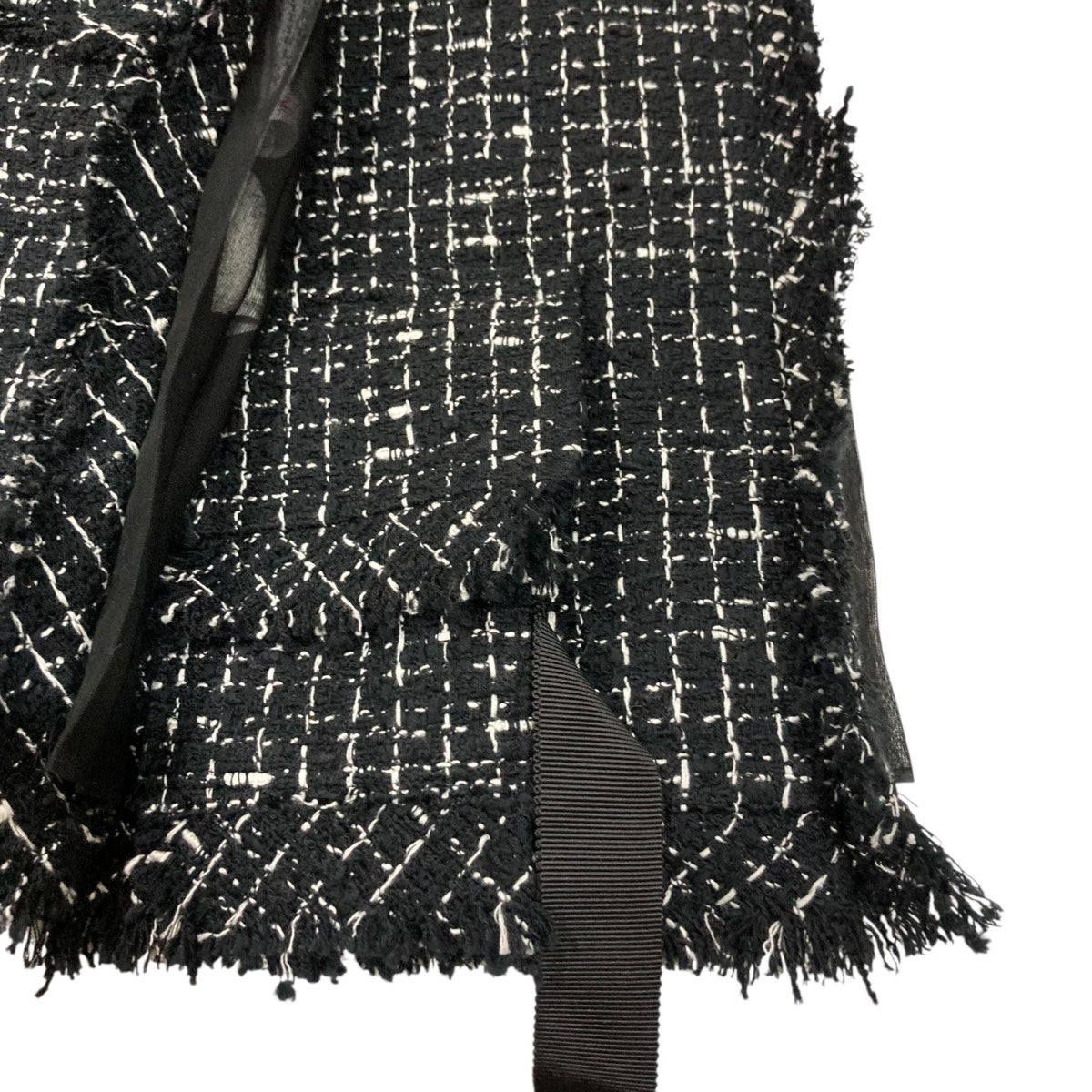 sacai(サカイ) TWEED MIX CHIFFON シャツドレス 22-06086 22