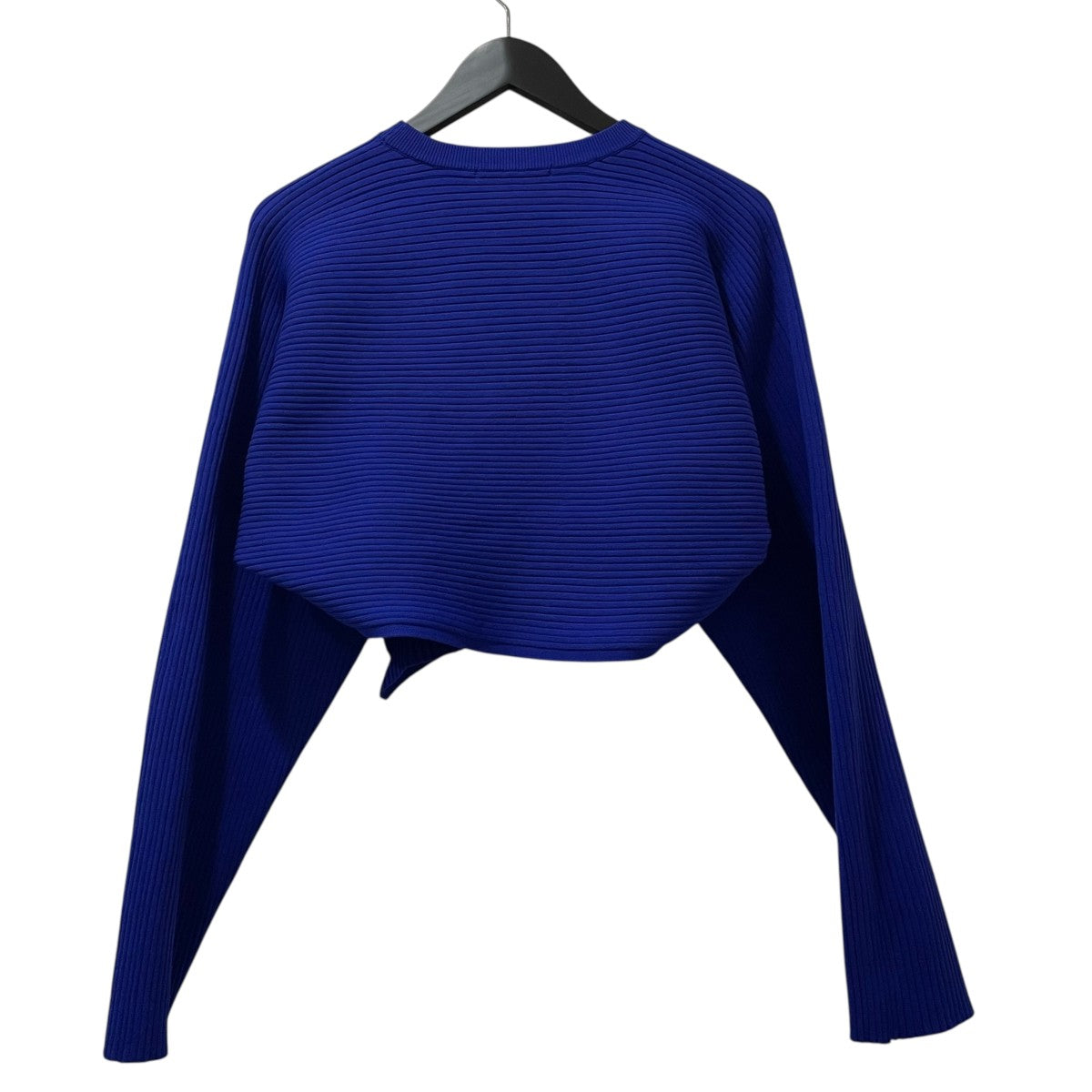 UN3D．(アンスリード) HEM DRAPE SHORT KT TOPショートニット