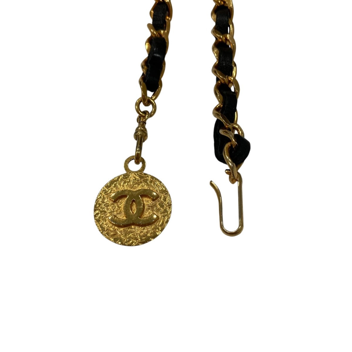 CHANEL シャネル　チェーンベルト　XS ゴールド 黒革　 70 / 28 CHANEL(シャネル) チェーンベルト ブラック×ゴールド｜【公式
