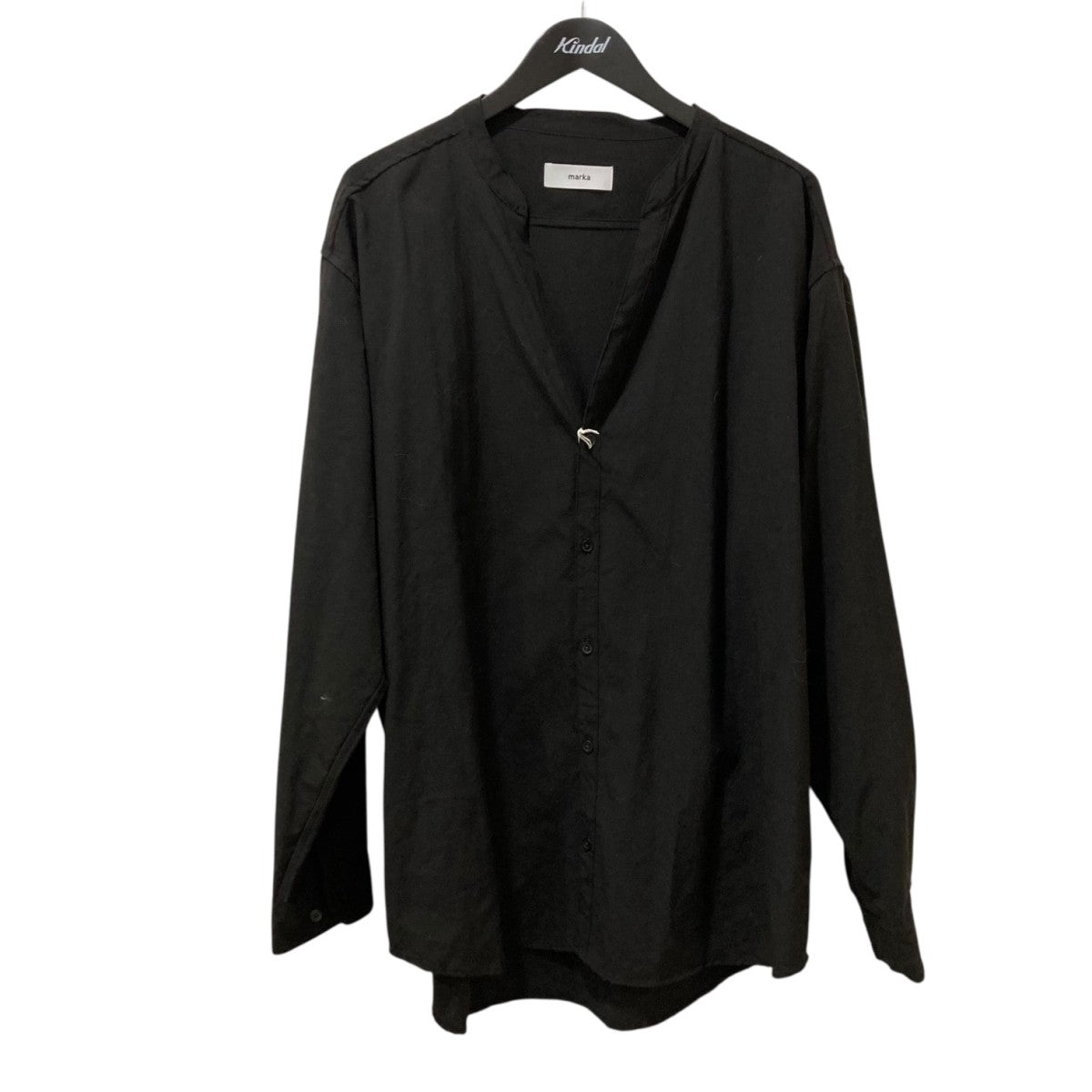 ○★新品未使用　ナナミカ　コットンウールデッキシャツ　L　ブラック nanamica(ナナミカ) Cotton Wool Deck Shirtコットンウール