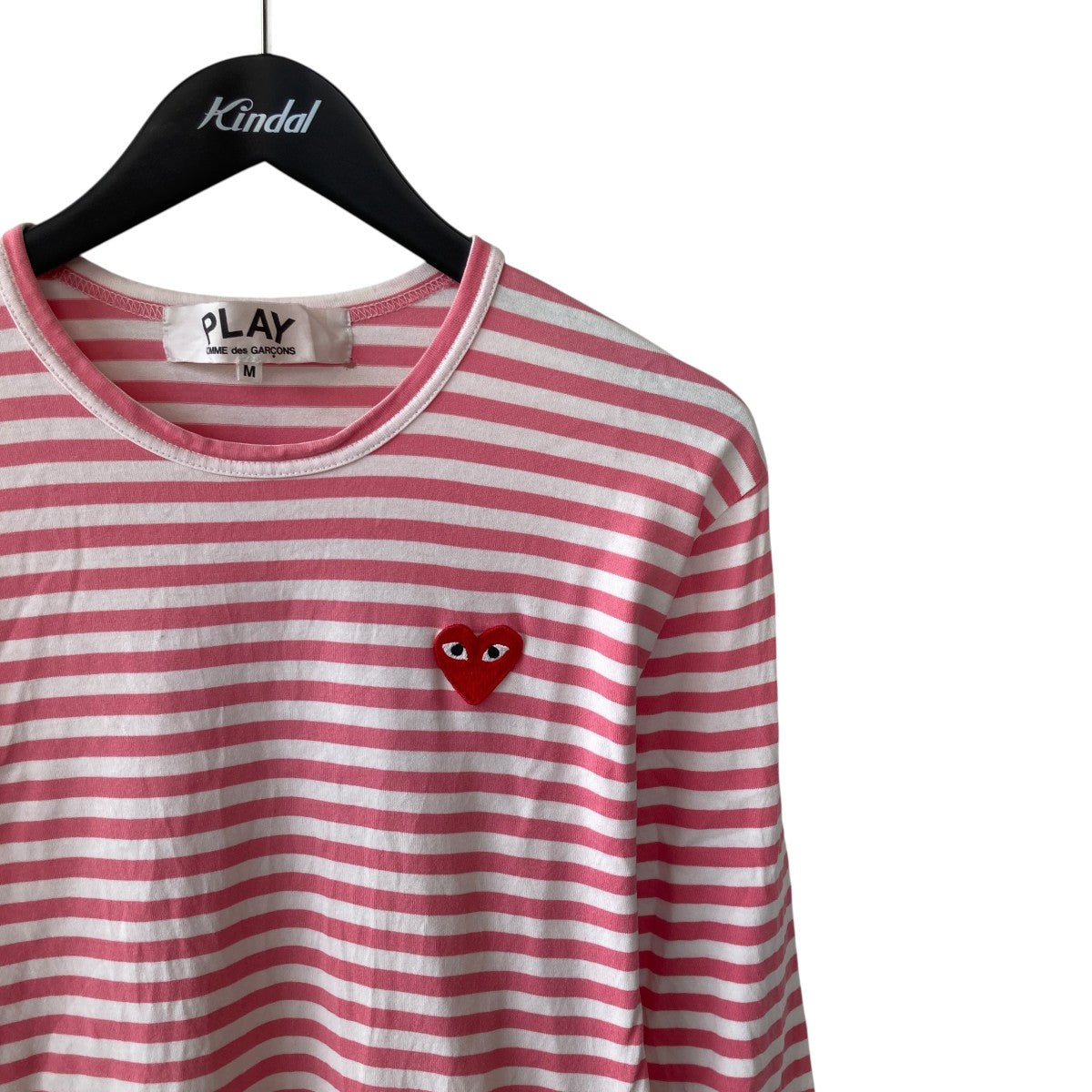 コムデギャルソン　ピンク　ロンT PLAY COMME des GARCONS(プレイコムデギャルソン) 20SS長袖T