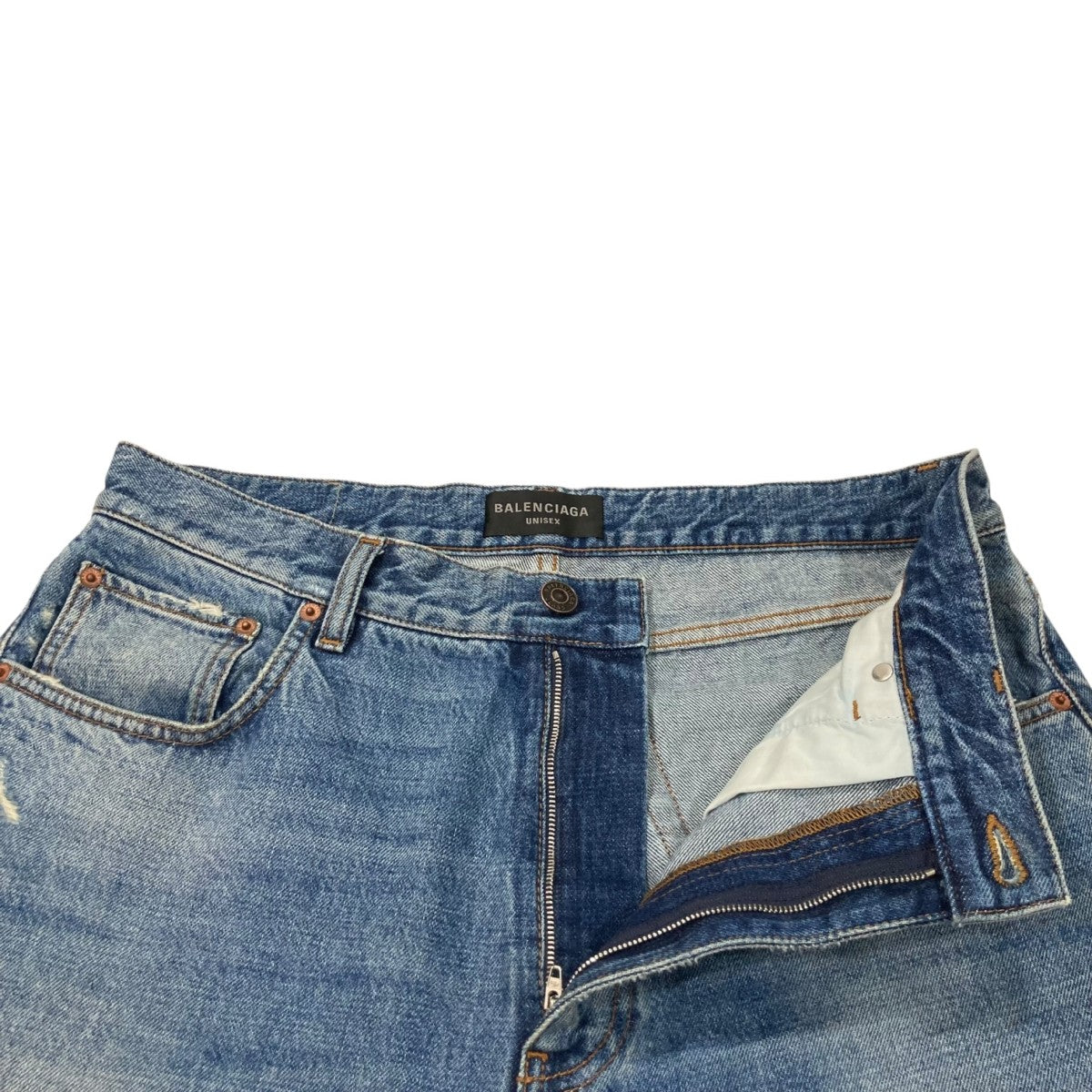 BALENCIAGA ダメージデニムパンツ736540 古着・中古-3枚目のアイテム画像